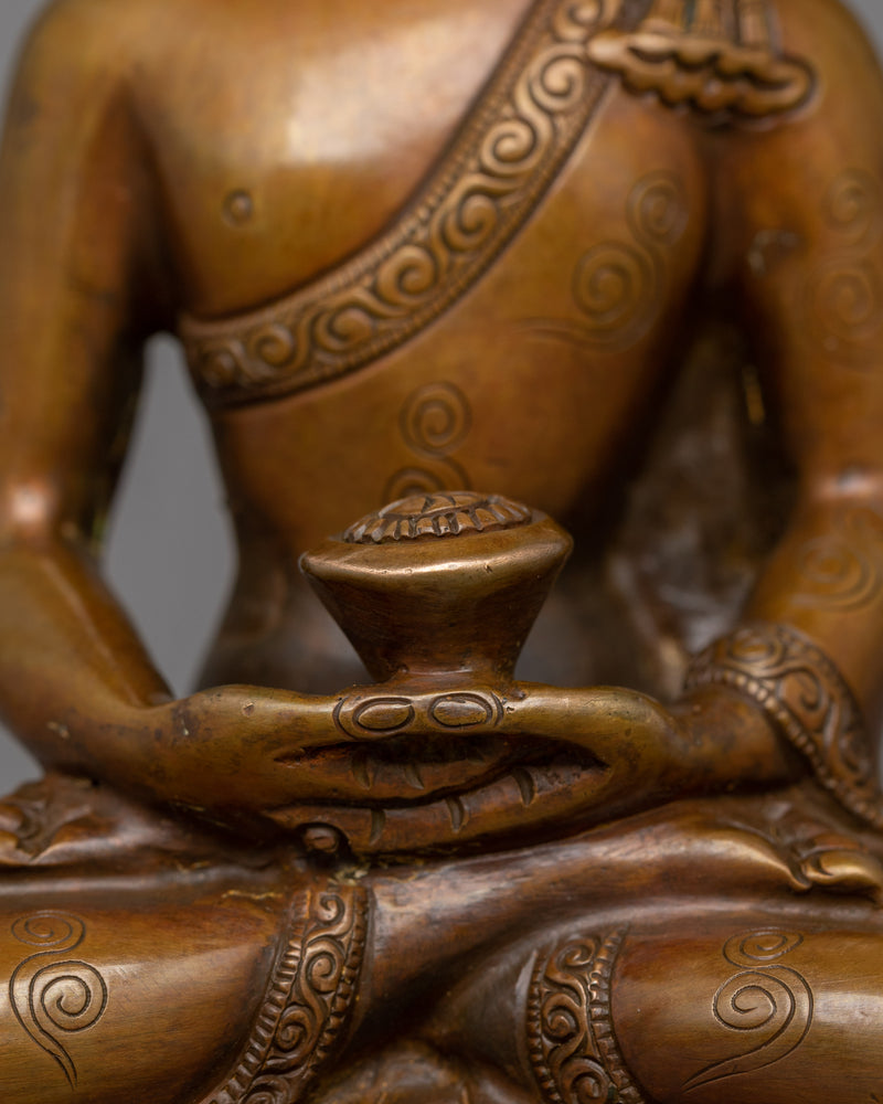 Handmade Statue of Five Buddha Set | Embodiment of Wisdom and Spiritual Enlightenment