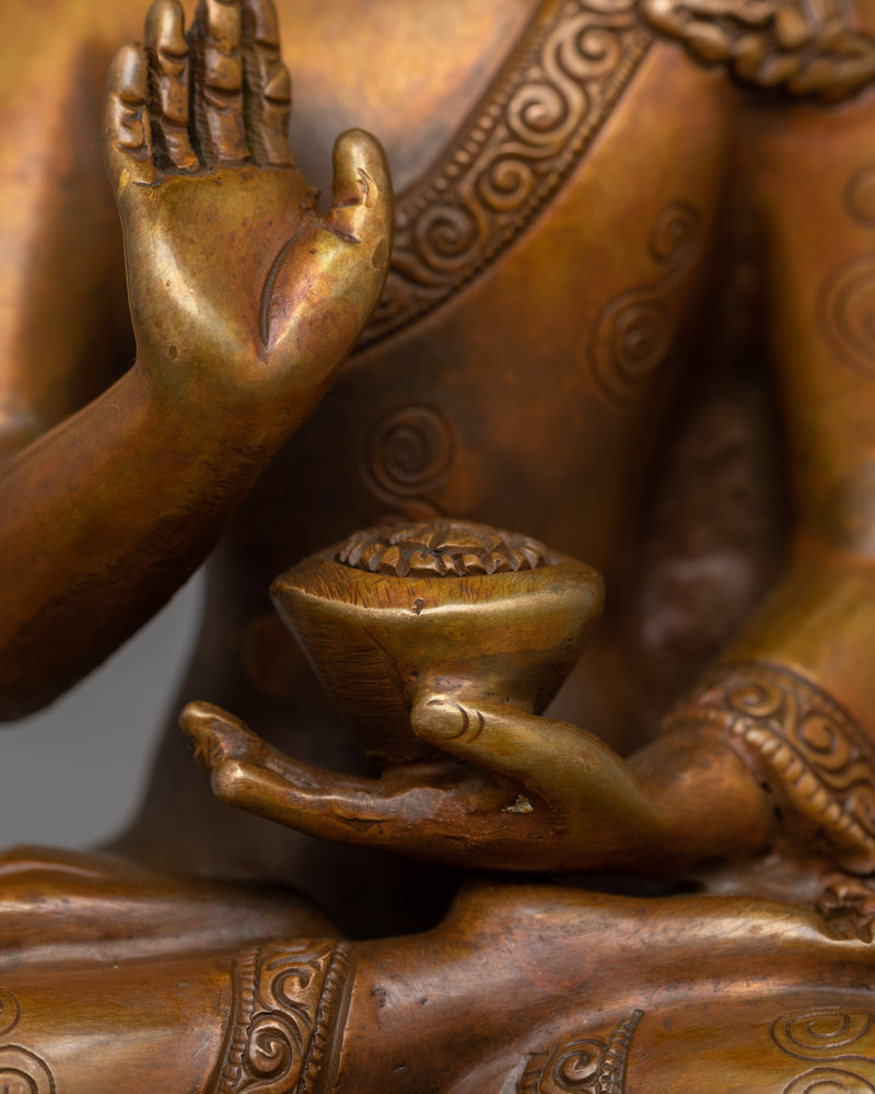 Handmade Statue of Five Buddha Set | Embodiment of Wisdom and Spiritual Enlightenment