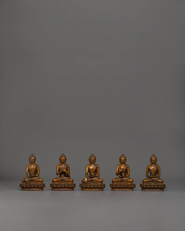 statue-of-five-buddha-set