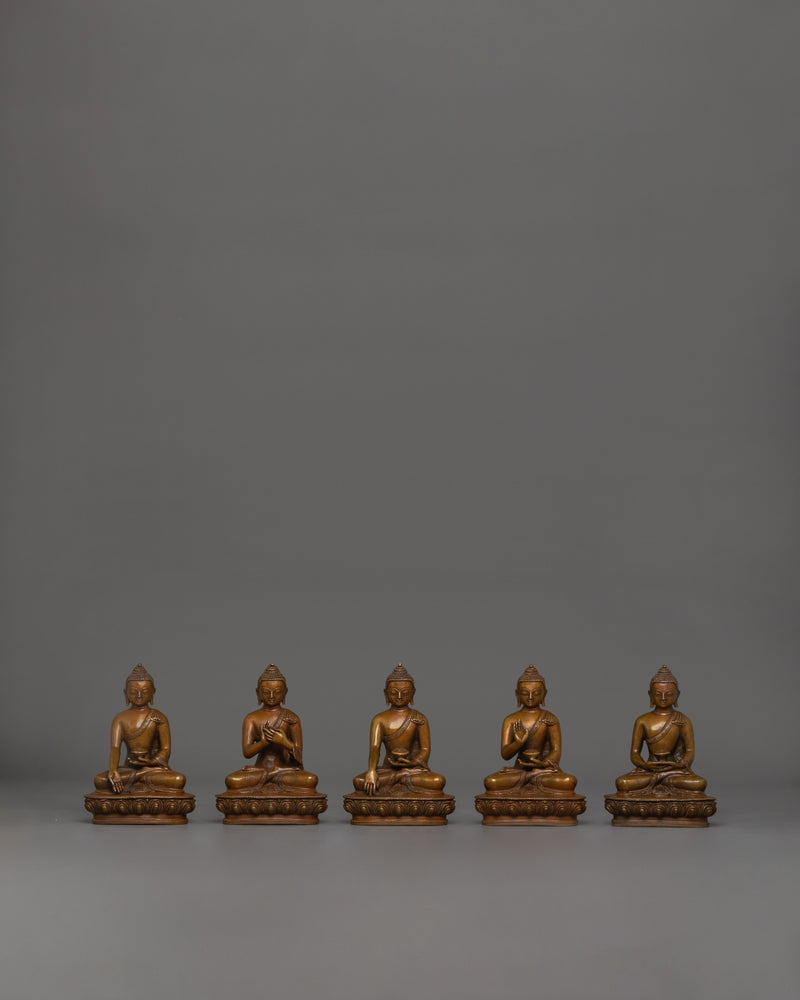 statue-of-five-buddha-set