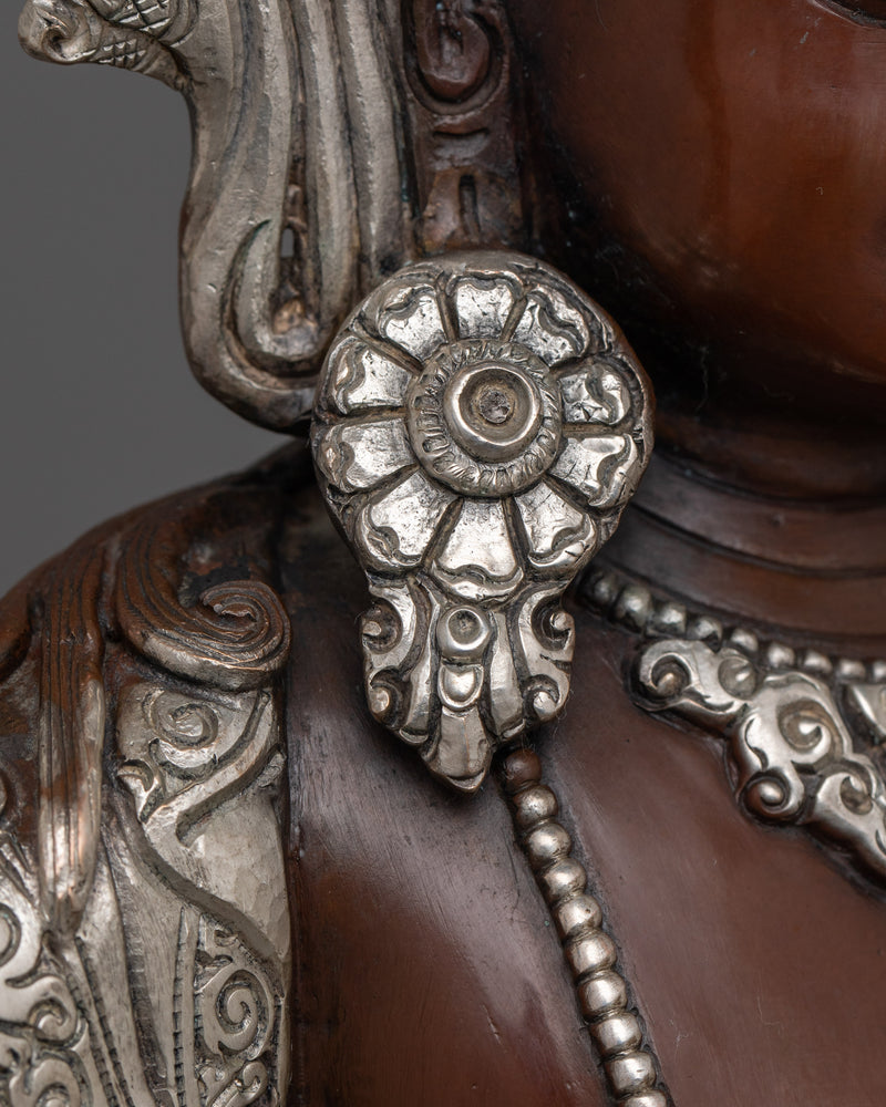 Handmade Tibetan Figurine of Manjushri | Bodhisattva of Wisdom and Knowledge