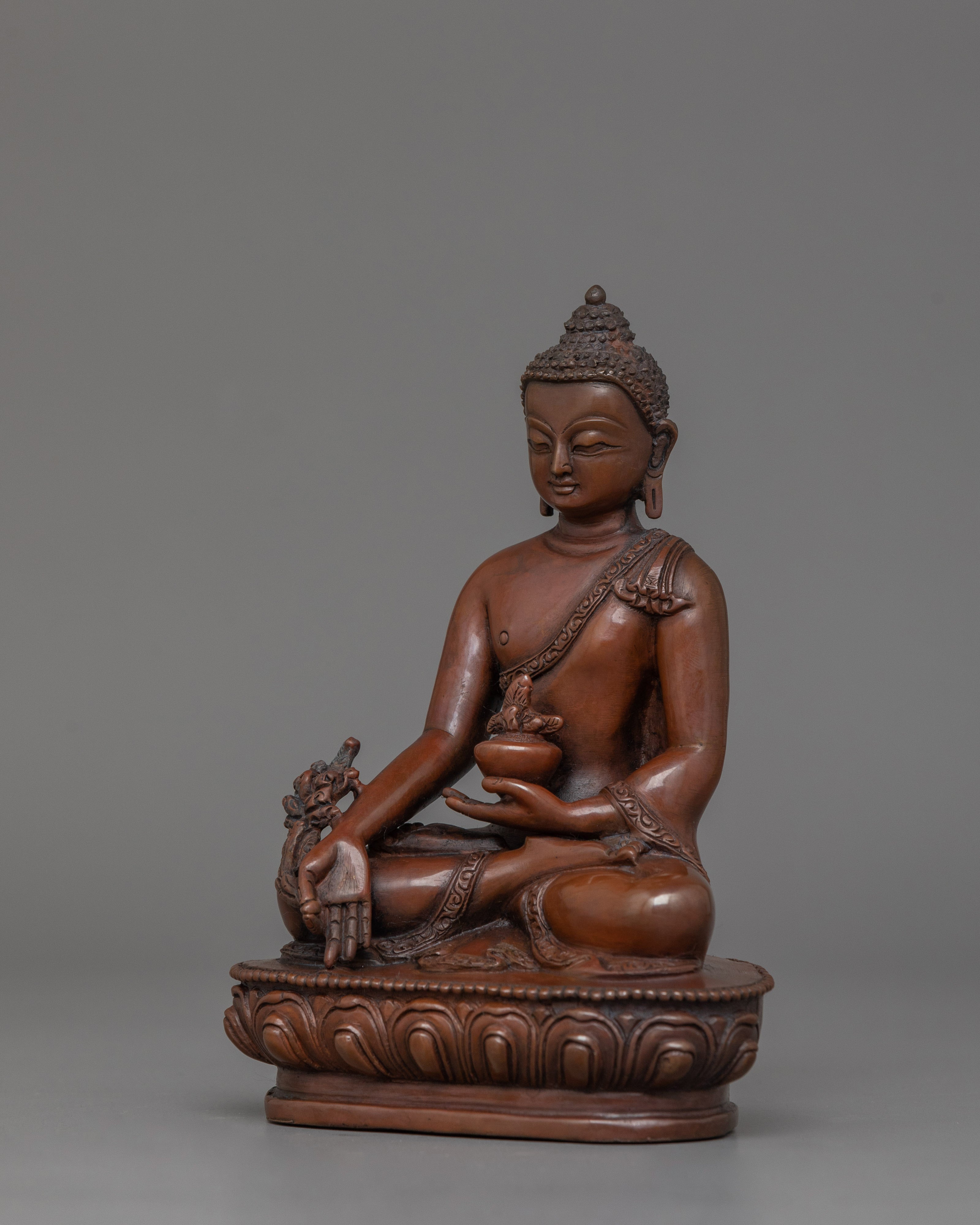 Handmade Bhaisajyaguru Statue | Buddha of Healing, Medicine and Compassion