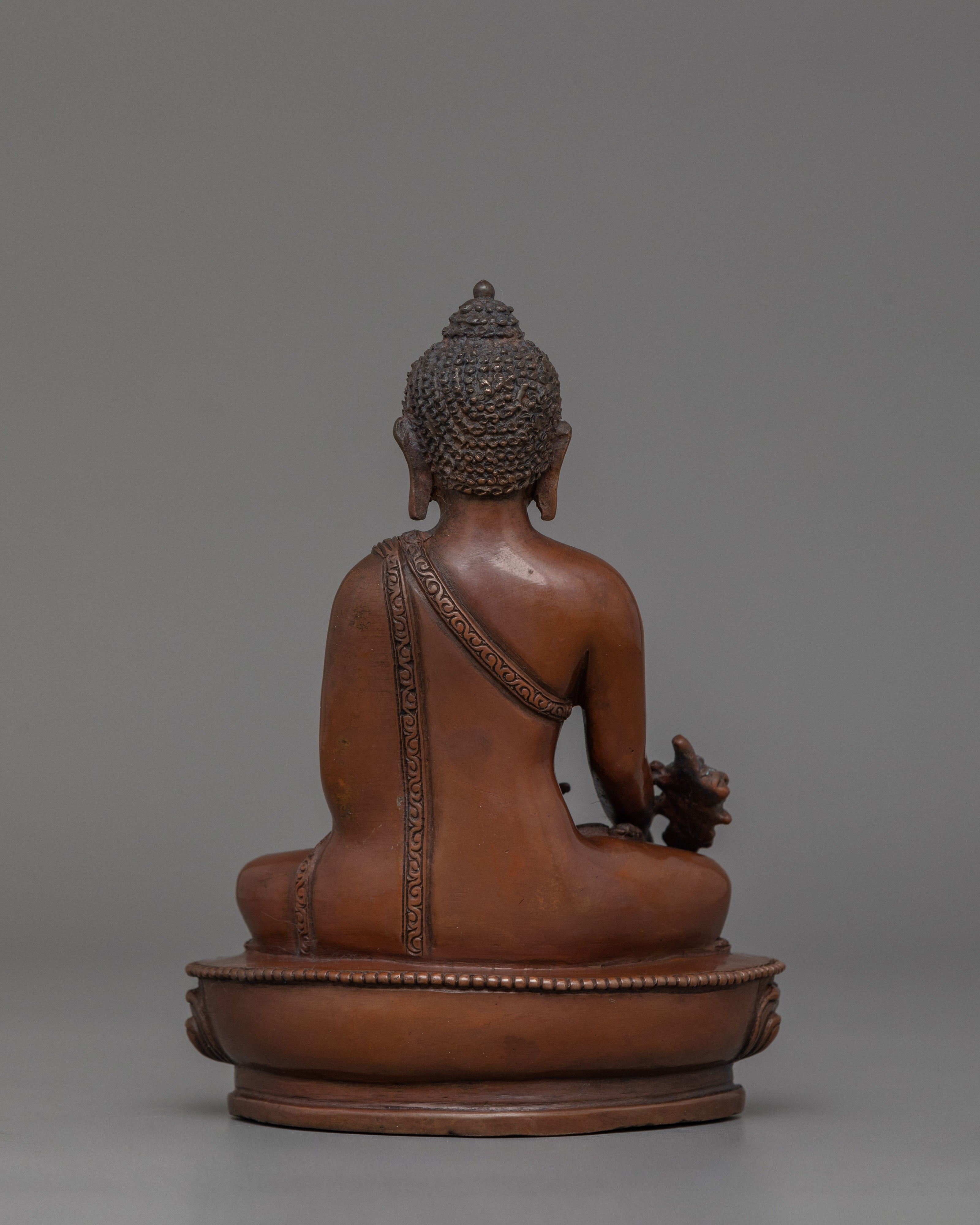 Handmade Bhaisajyaguru Statue | Buddha of Healing, Medicine and Compassion