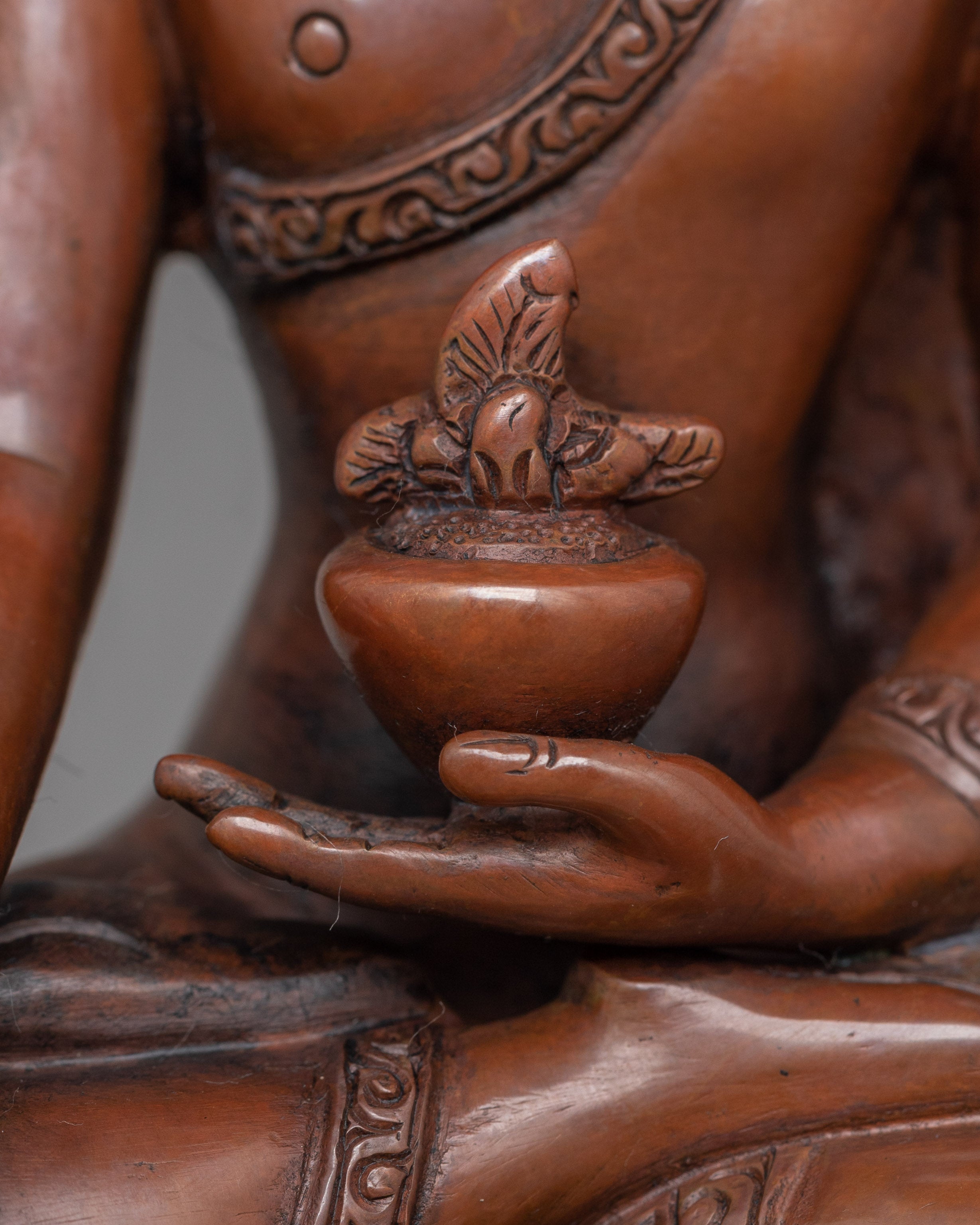 Handmade Bhaisajyaguru Statue | Buddha of Healing, Medicine and Compassion