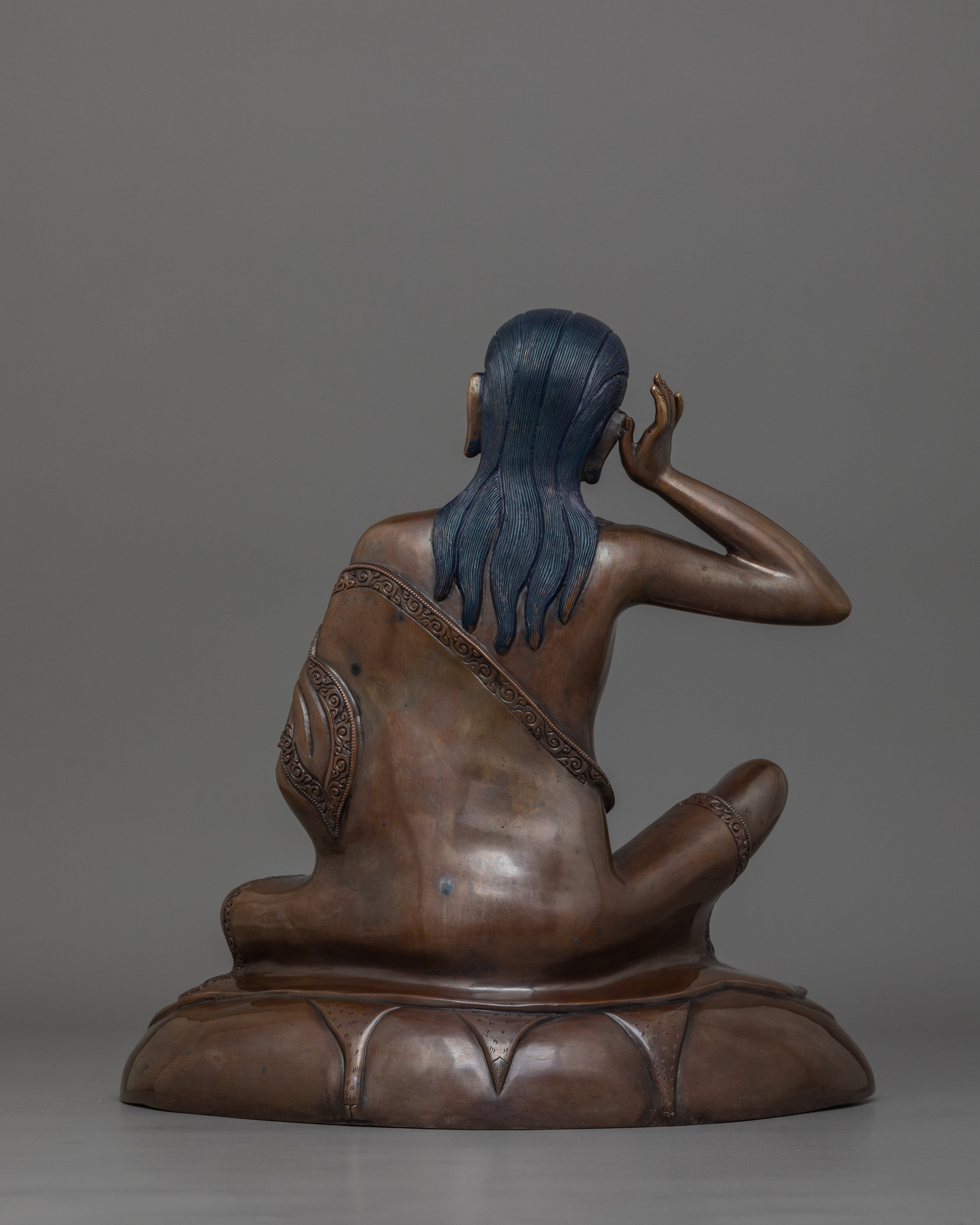 Handmade Himalayan Guru Milarepa Statue | Tibetan Master of Wisdom and Enlightenment