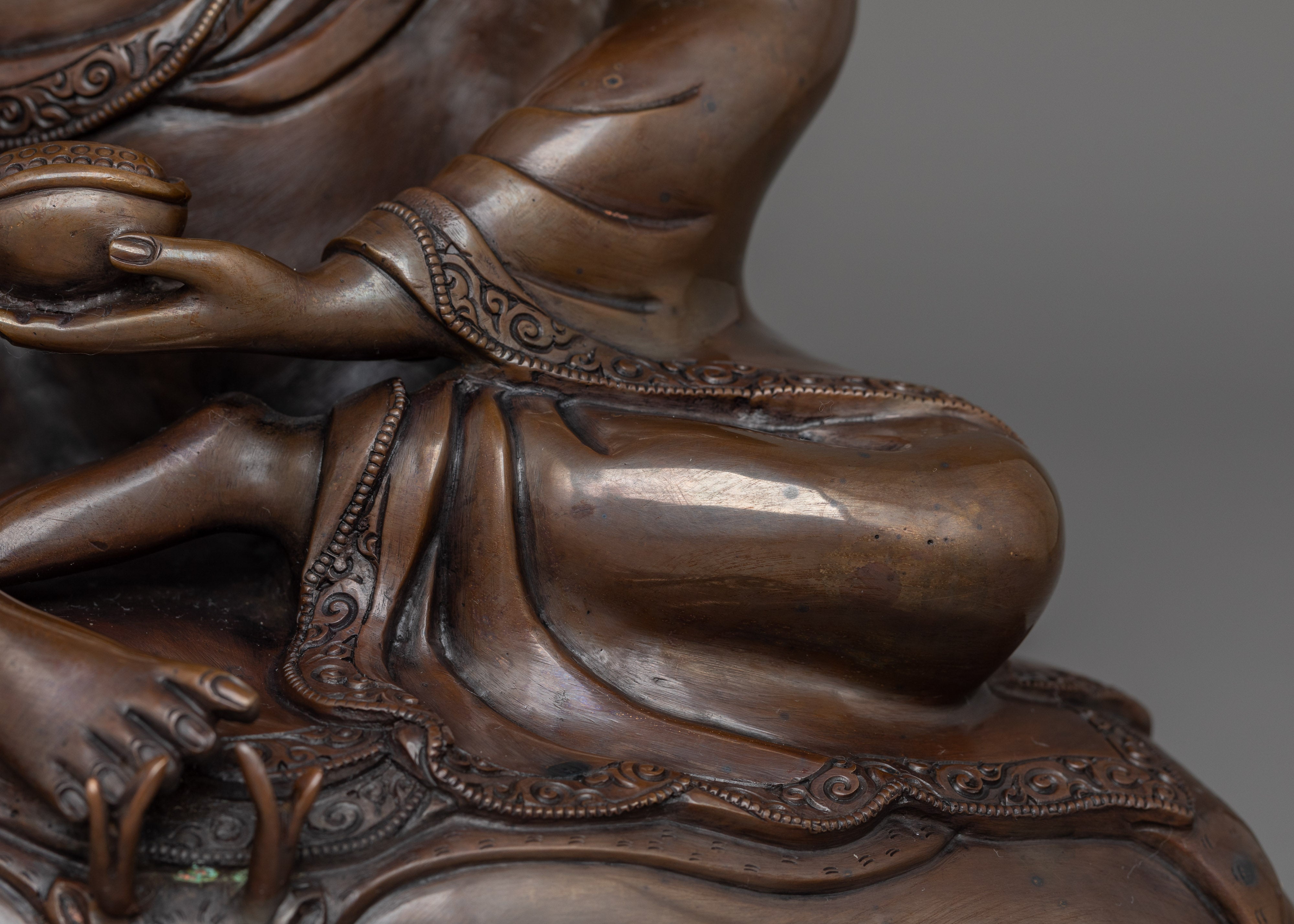 Handmade Himalayan Guru Milarepa Statue | Tibetan Master of Wisdom and Enlightenment