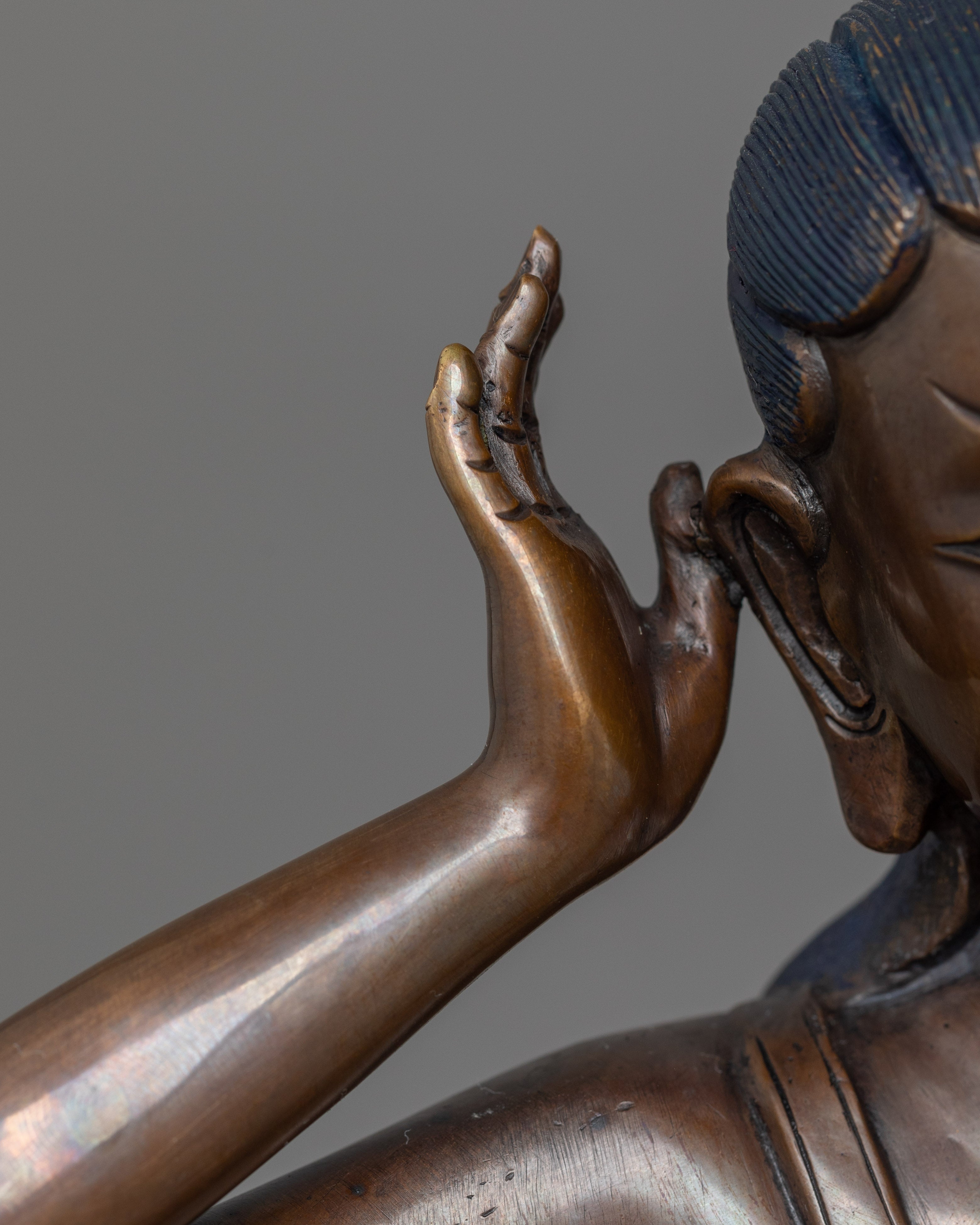 Handmade Himalayan Guru Milarepa Statue | Tibetan Master of Wisdom and Enlightenment