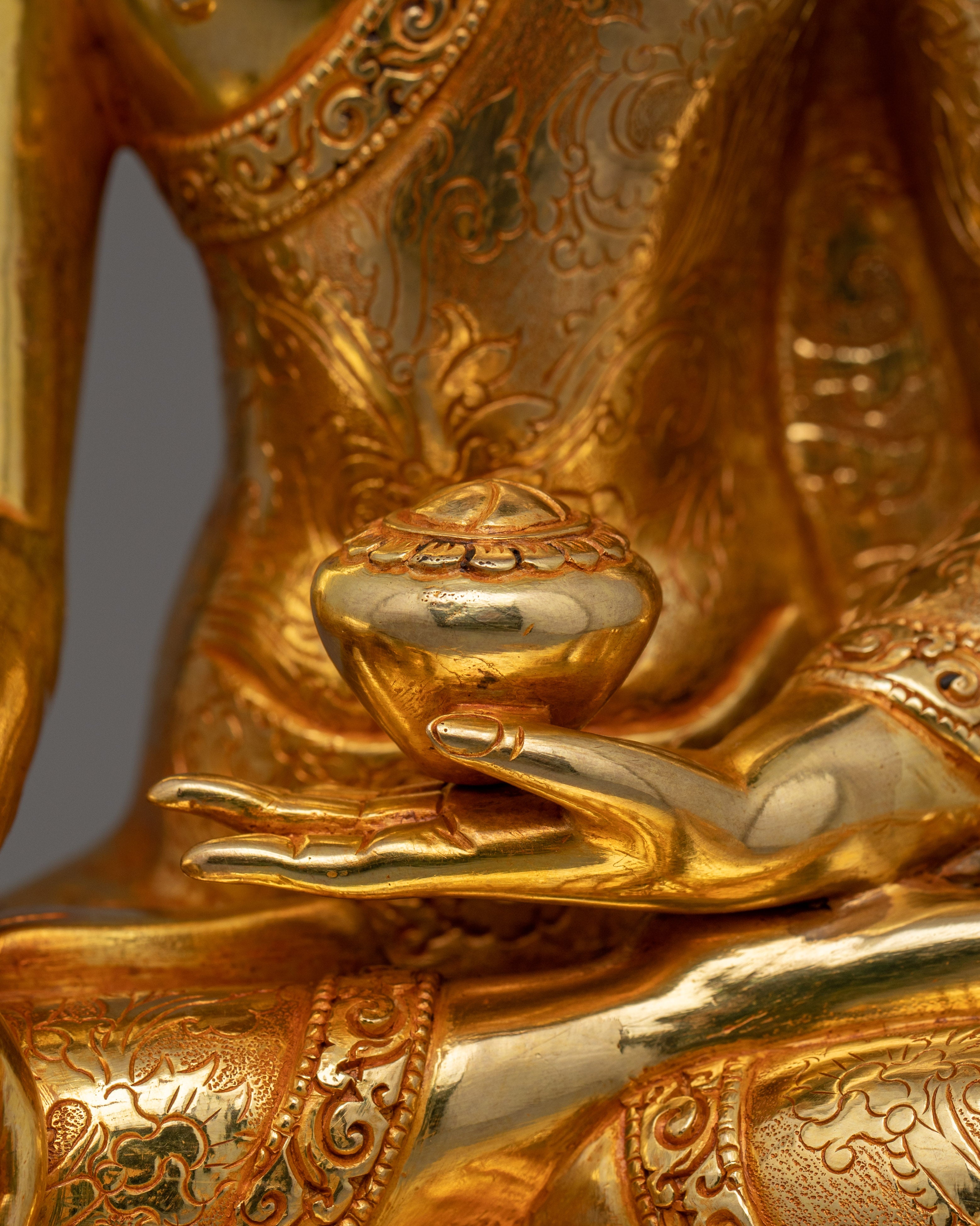 Himalayan Figurine of Three Buddha Set | The Buddhas of Compassion and Wisdom