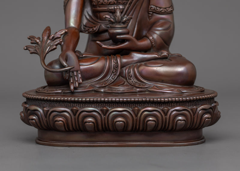 Oxidized Medicine Buddha Statue | Symbol of Healing and Serenity