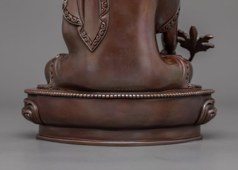 Oxidized Medicine Buddha Statue | Symbol of Healing and Serenity