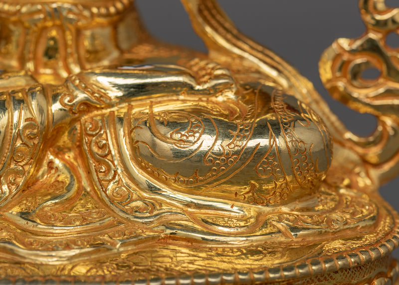 Historical Seven Eyes White Tara Statue  | Spiritual Healing and Altar Decor