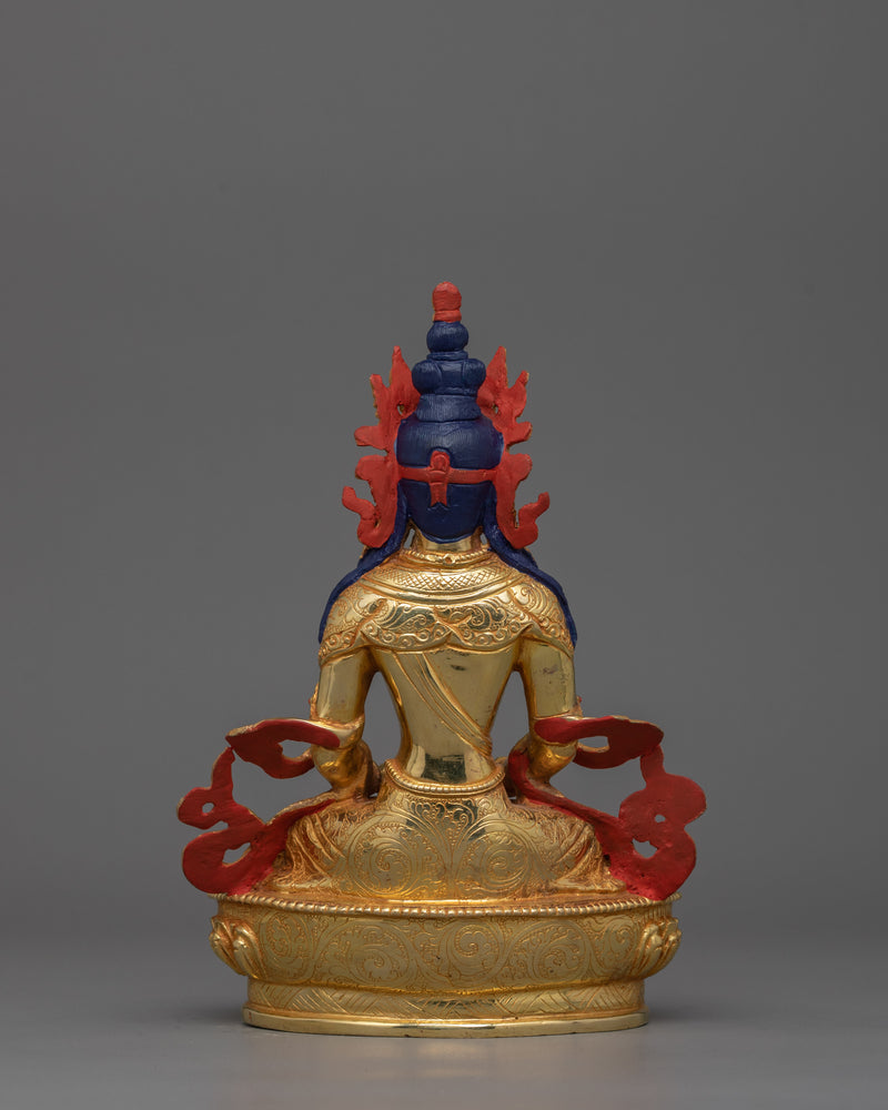 Himalayan Longevity Deity Amitayus Statue | Spiritual Master and Protector
