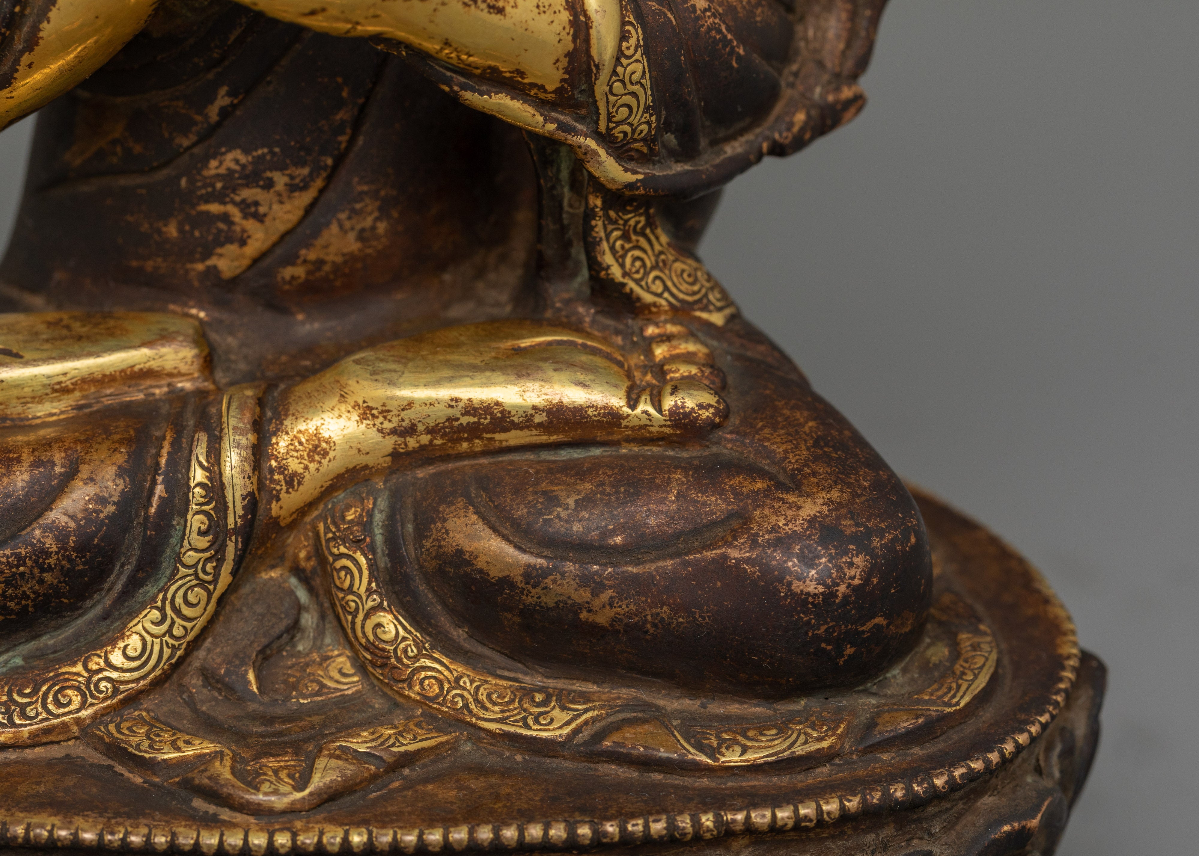 9 Inches Tsong Khapa Statue | Tibetan Religious Philosopher