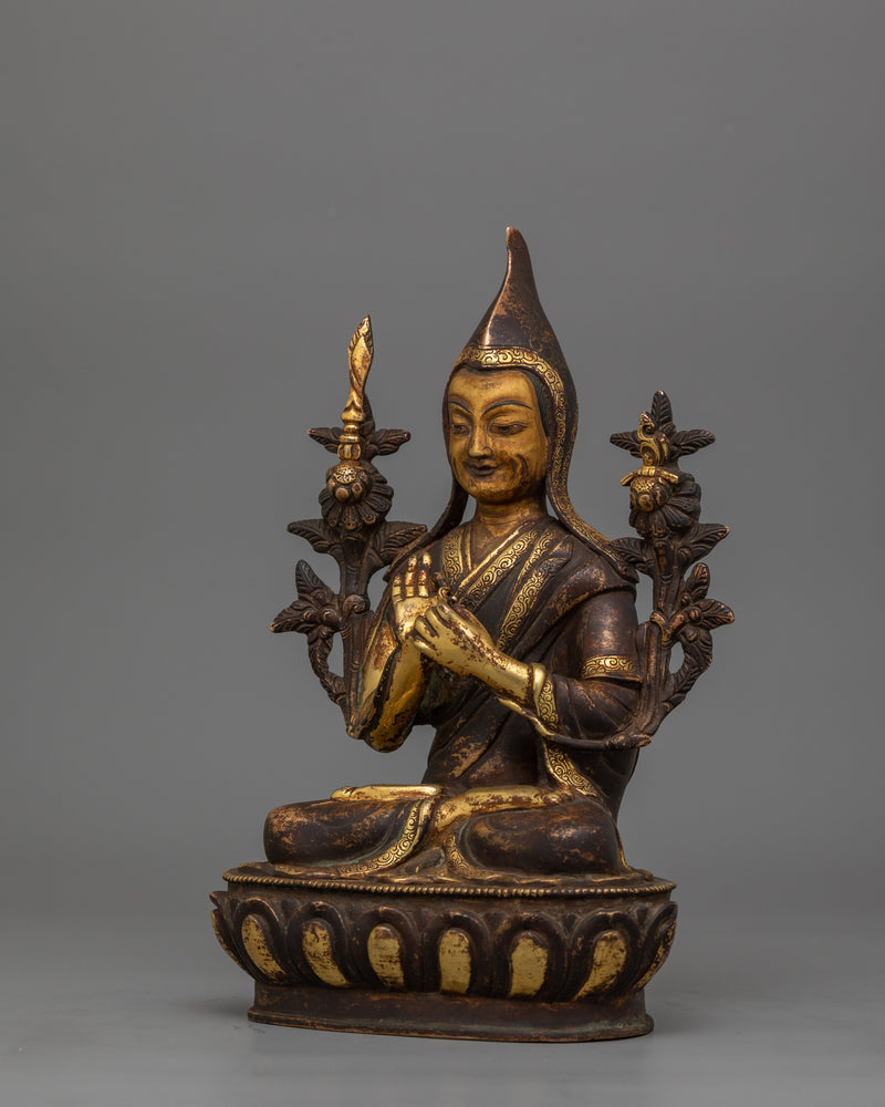 9 Inches Tsong Khapa Statue | Tibetan Religious Philosopher
