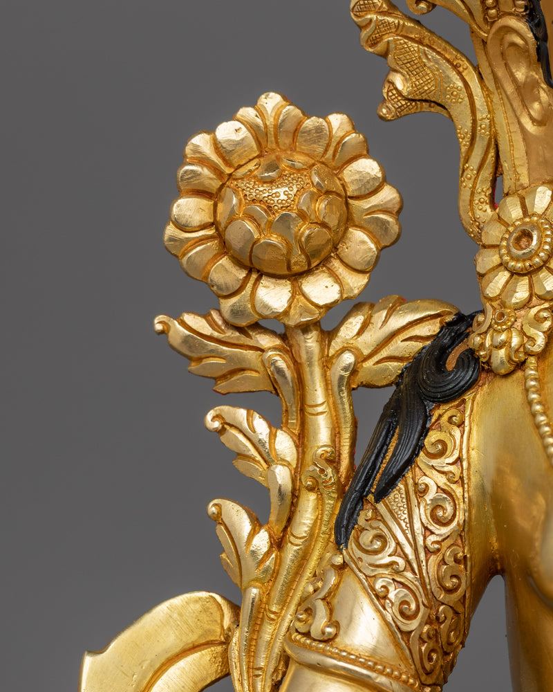 Handmade Figurine of Historical Deity White Tara | Goddess of Compassion and Healing