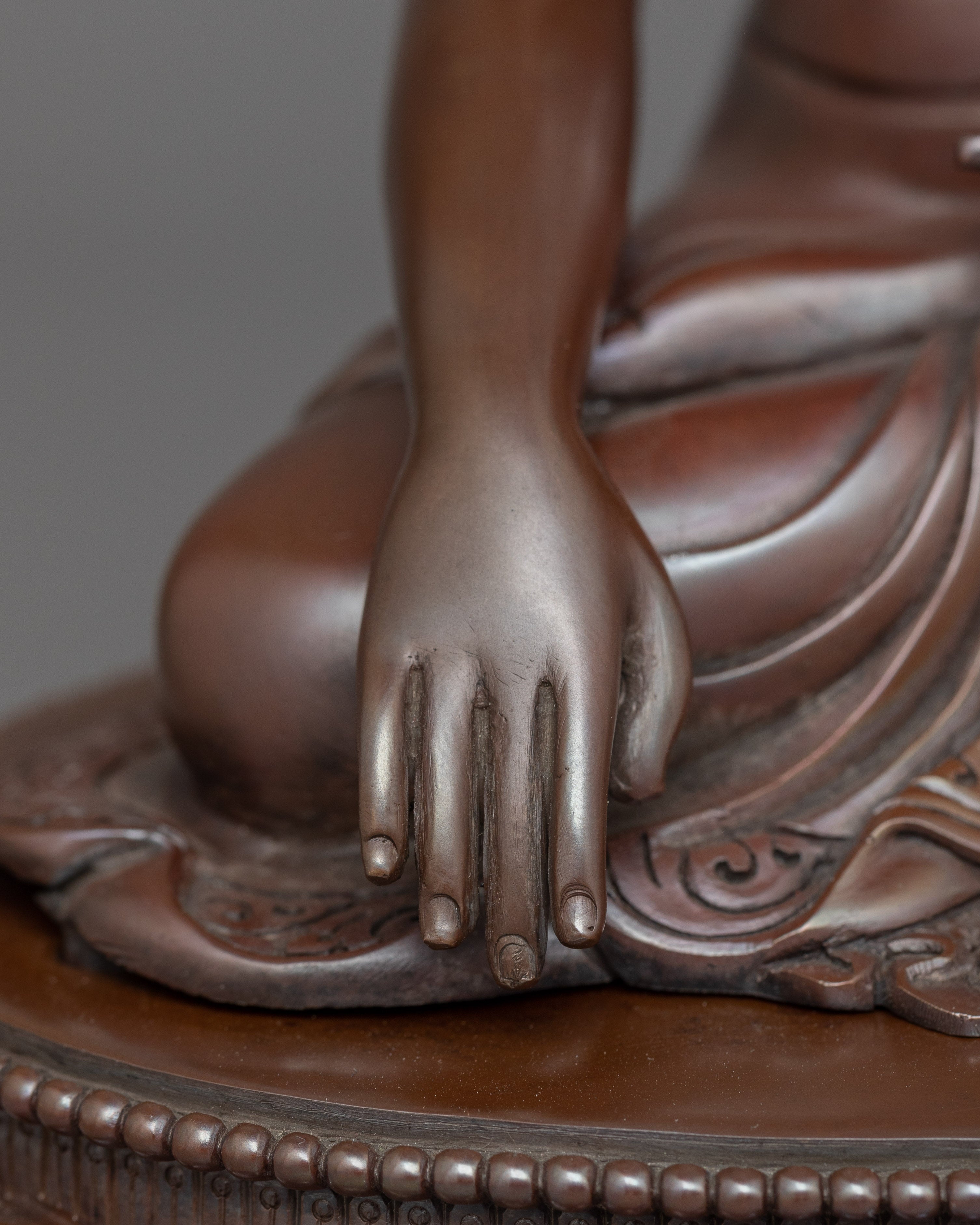 Tibetan Figurine of the First Historical Buddha Shakyamuni | The Buddha of Wisdom