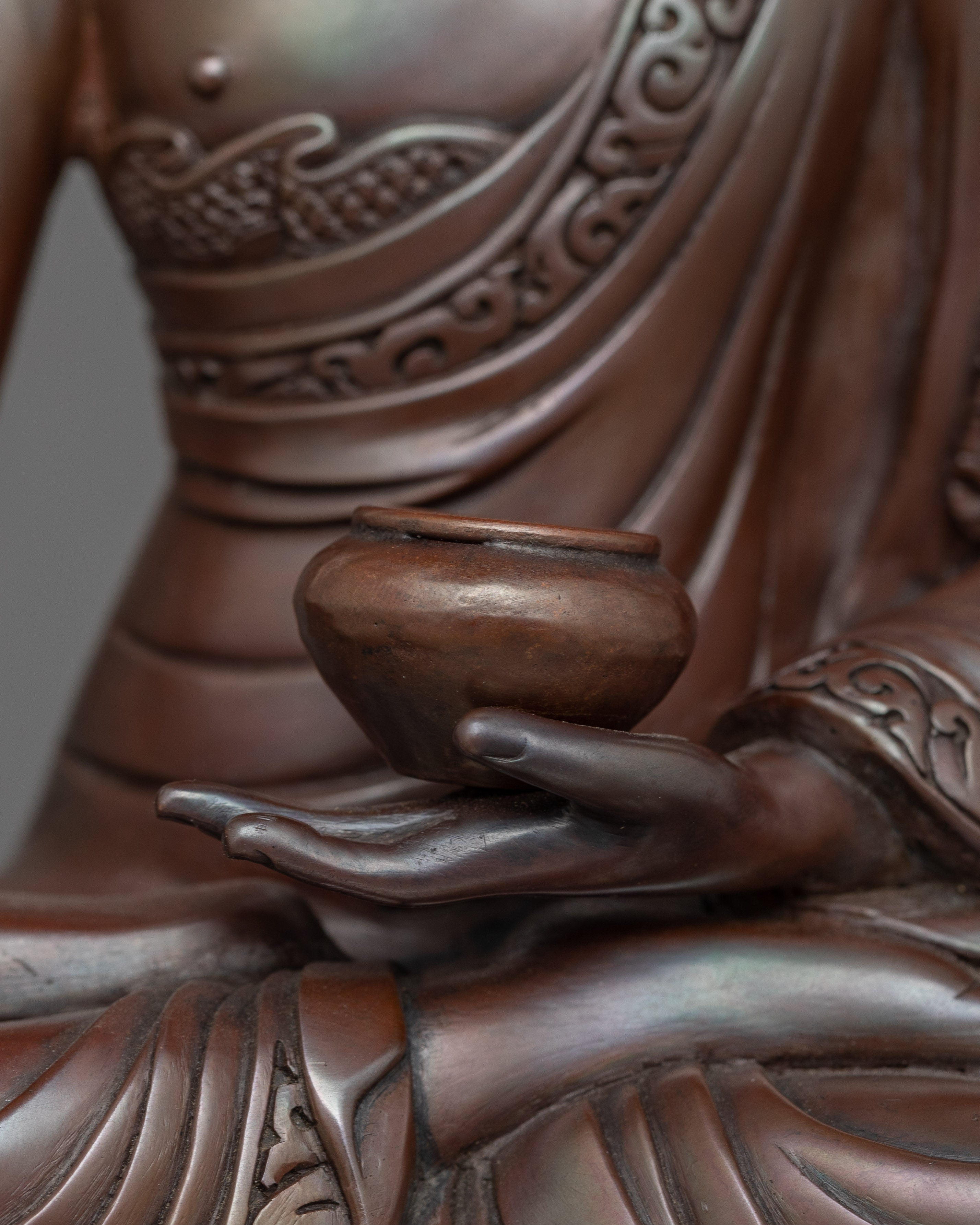 Tibetan Figurine of the First Historical Buddha Shakyamuni | The Buddha of Wisdom