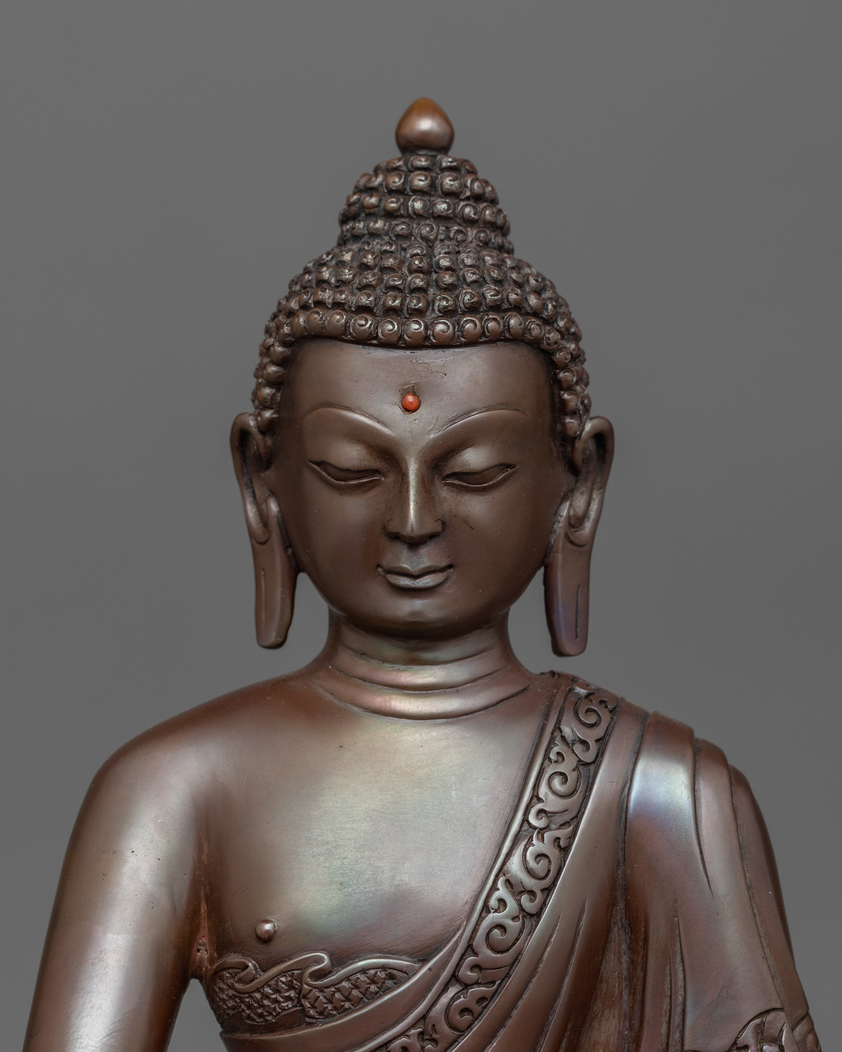 Tibetan Figurine of the First Historical Buddha Shakyamuni | The Buddha of Wisdom