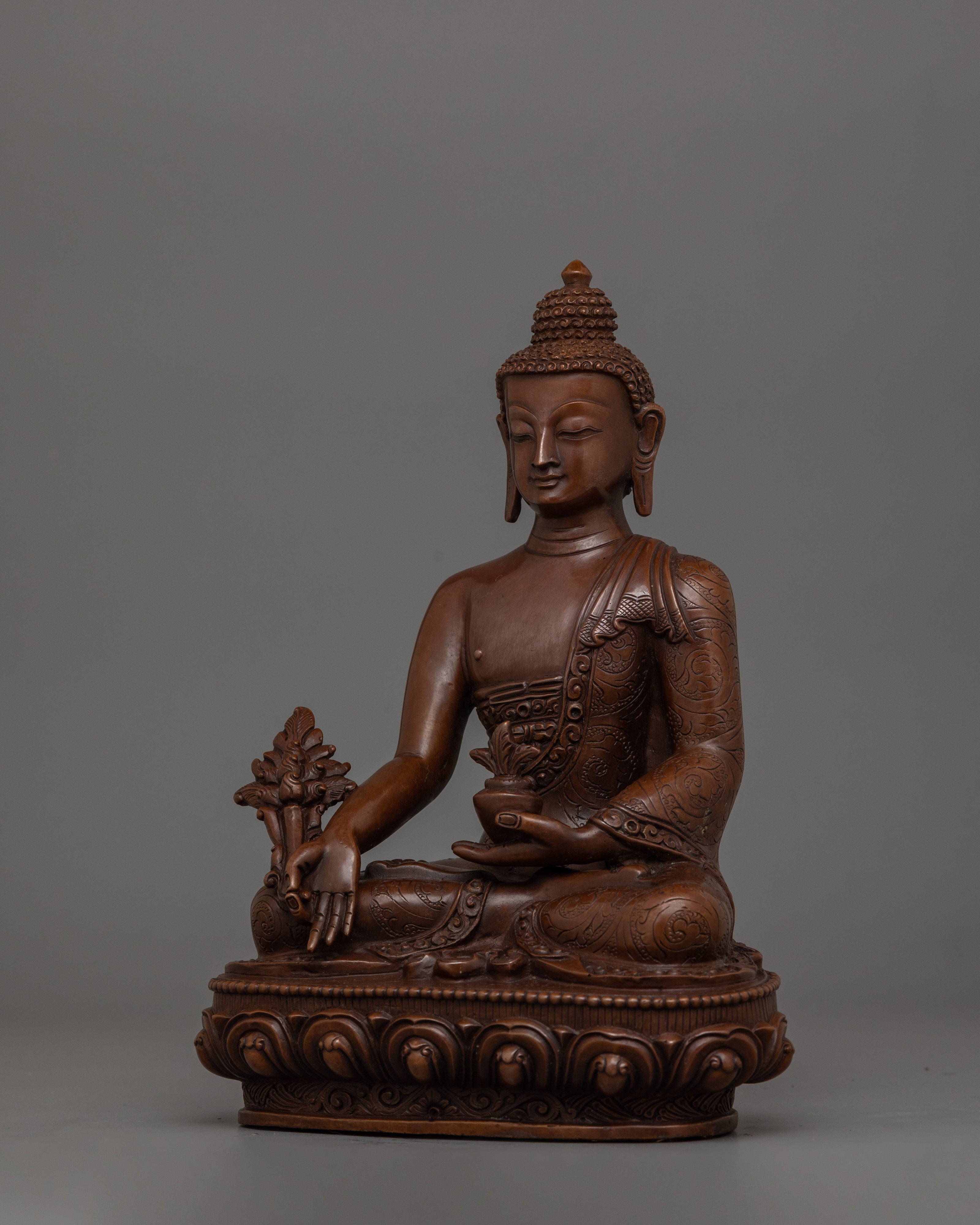 Healing Buddha "Medicine Buddha" Statue | Oxidized Body Buddha