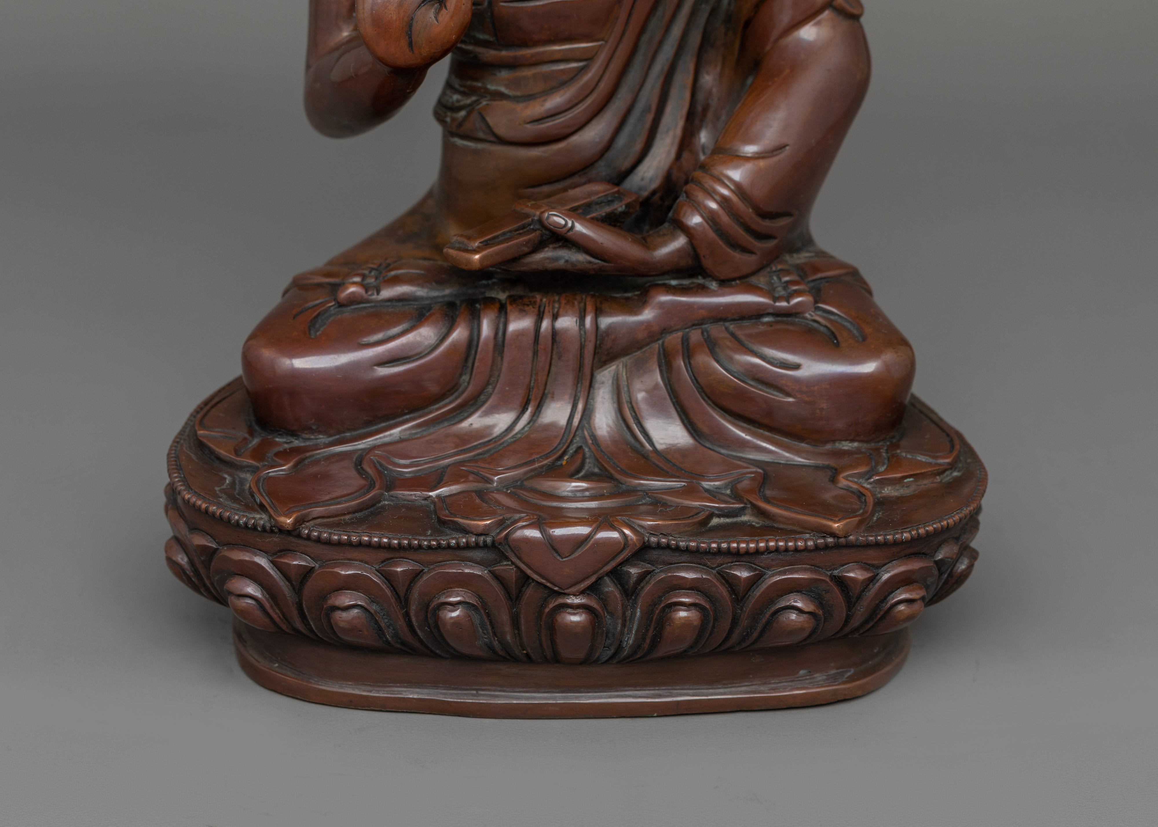 Handmade 8th Karmapa Figurine | Tibetan Buddhist Master and Spiritual Leader