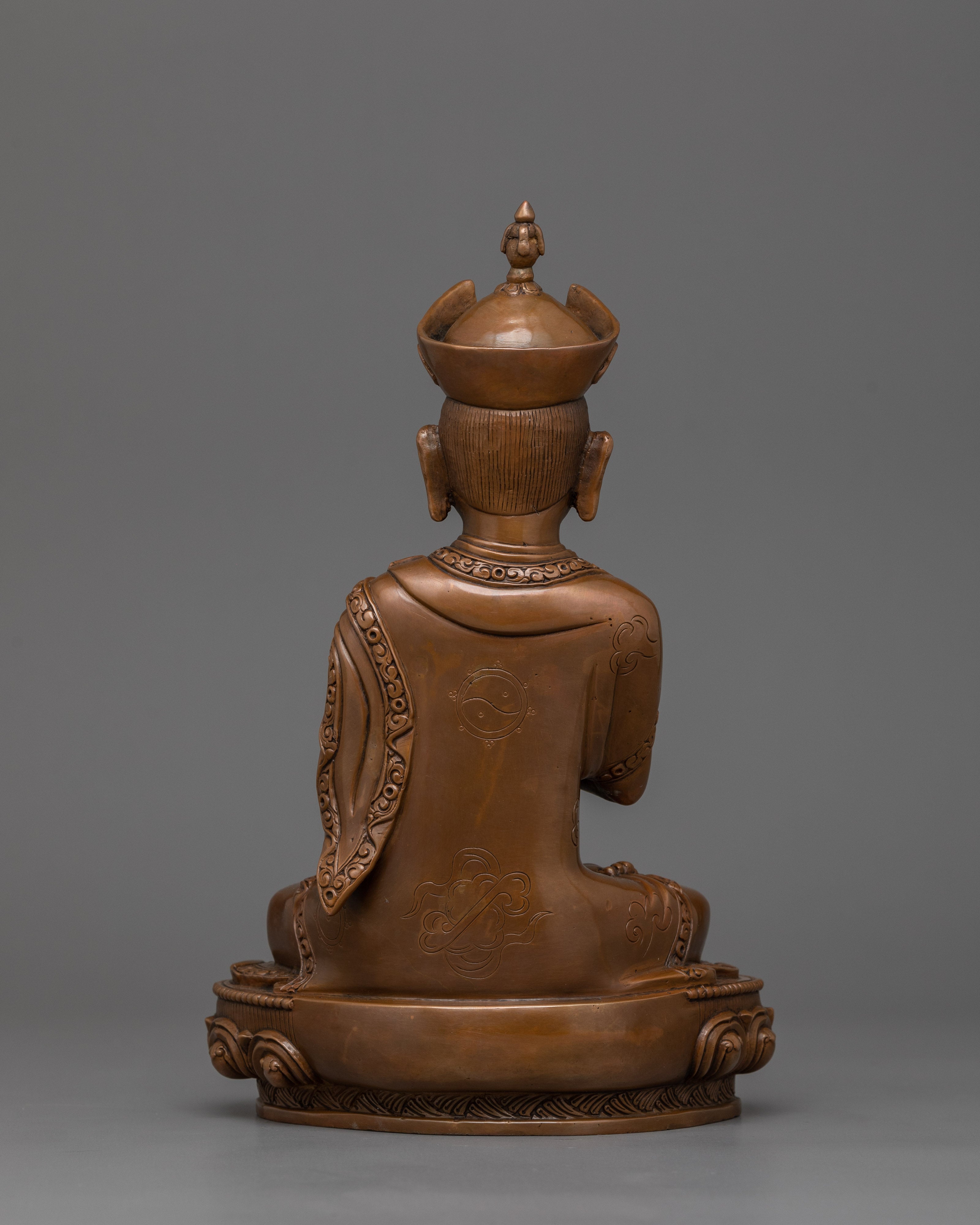 Buddhist Master Karmapa Statue | Oxidized Body Artwork