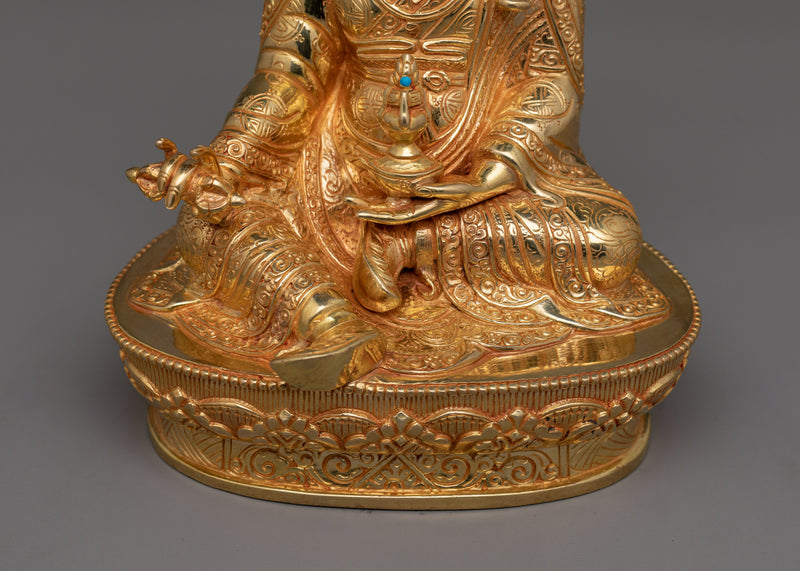 Tibetan Figurine of Lotus Born Guru Rinpoche | Buddha of Wisdom, Spiritual Mastery