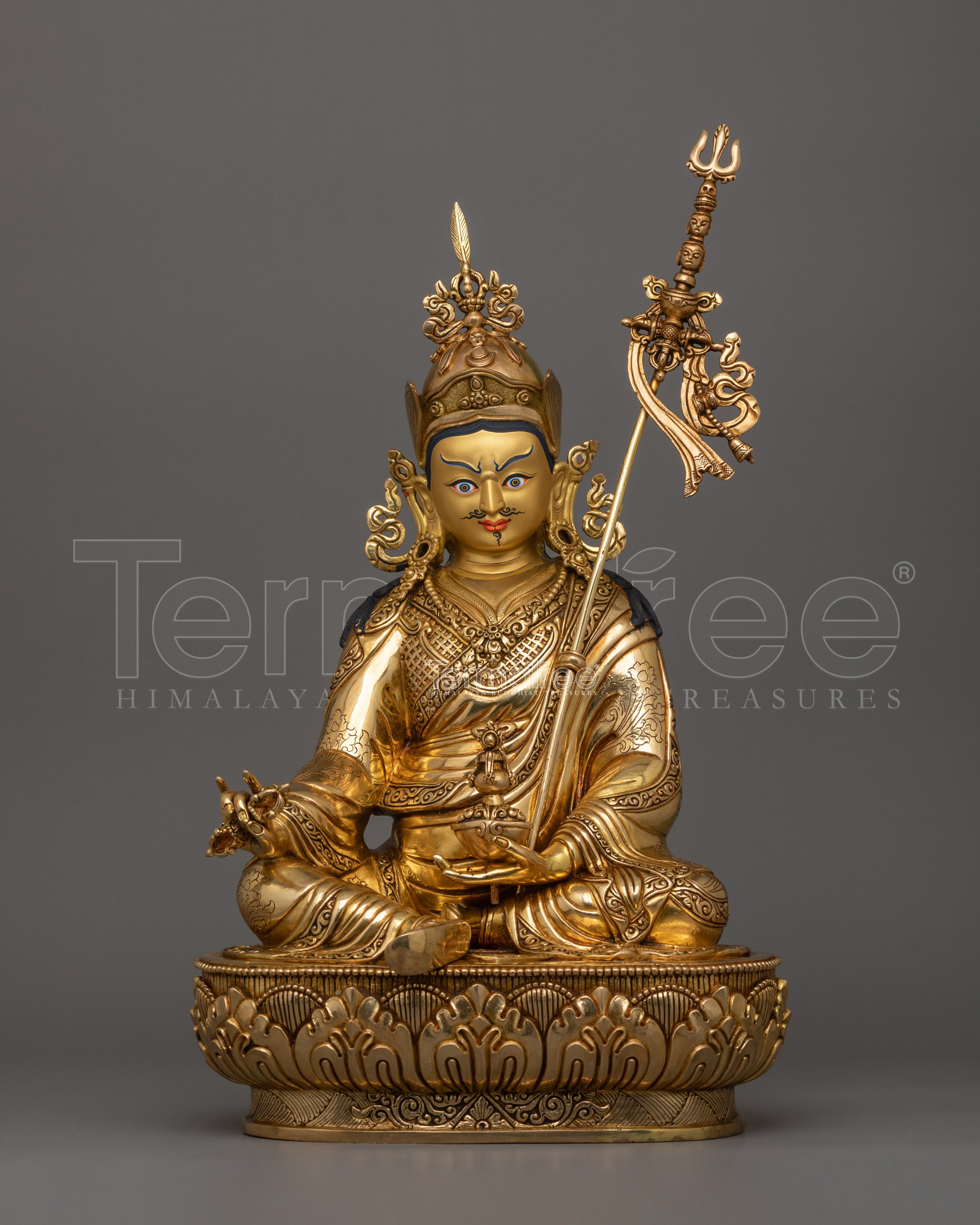Sacred Figurine of Lord Padmasambhava | Buddha of Wisdom and Spiritual Power