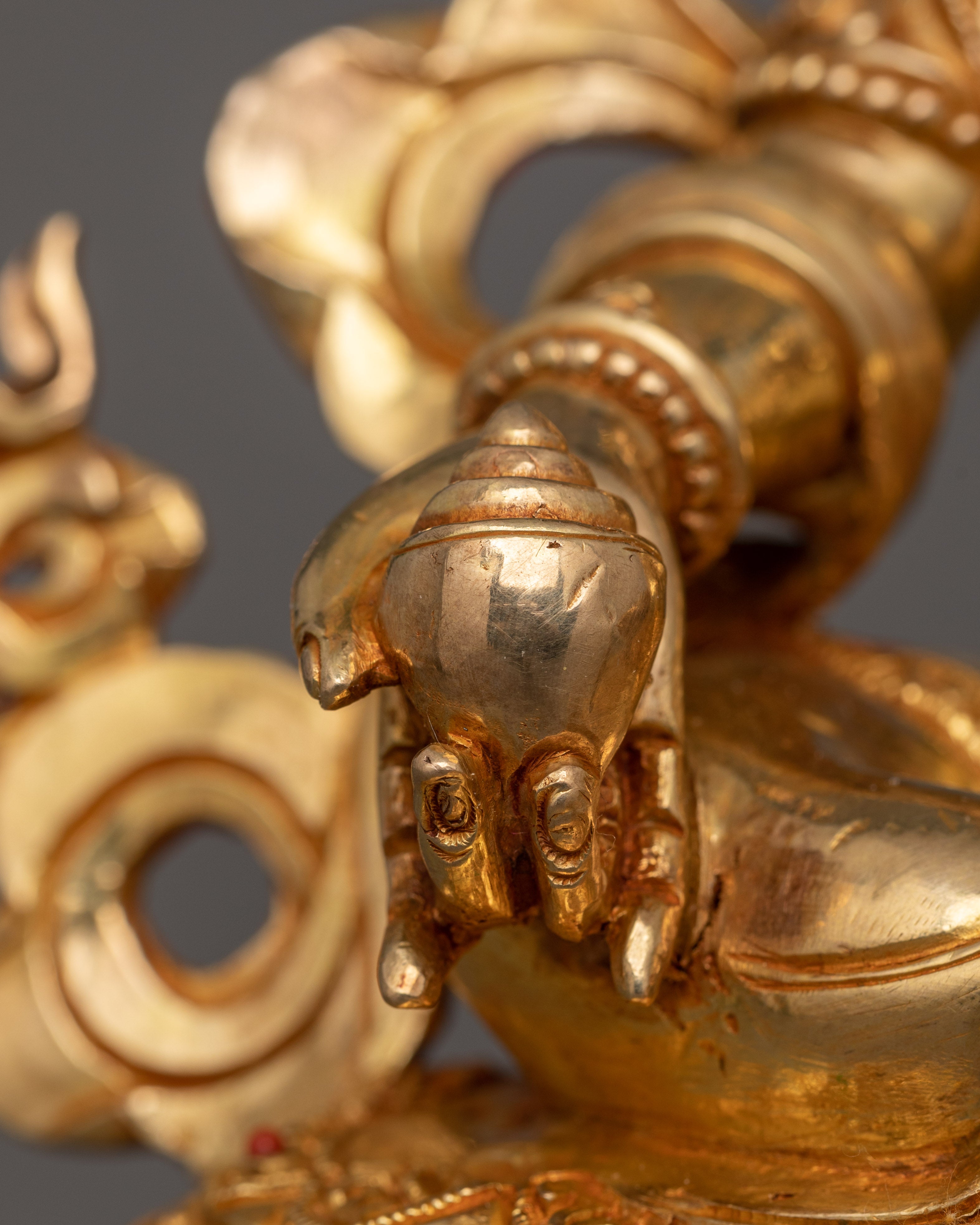 Handmade Figurine of Wealth Deity Dzambhala | Buddha of Prosperity and Abundance