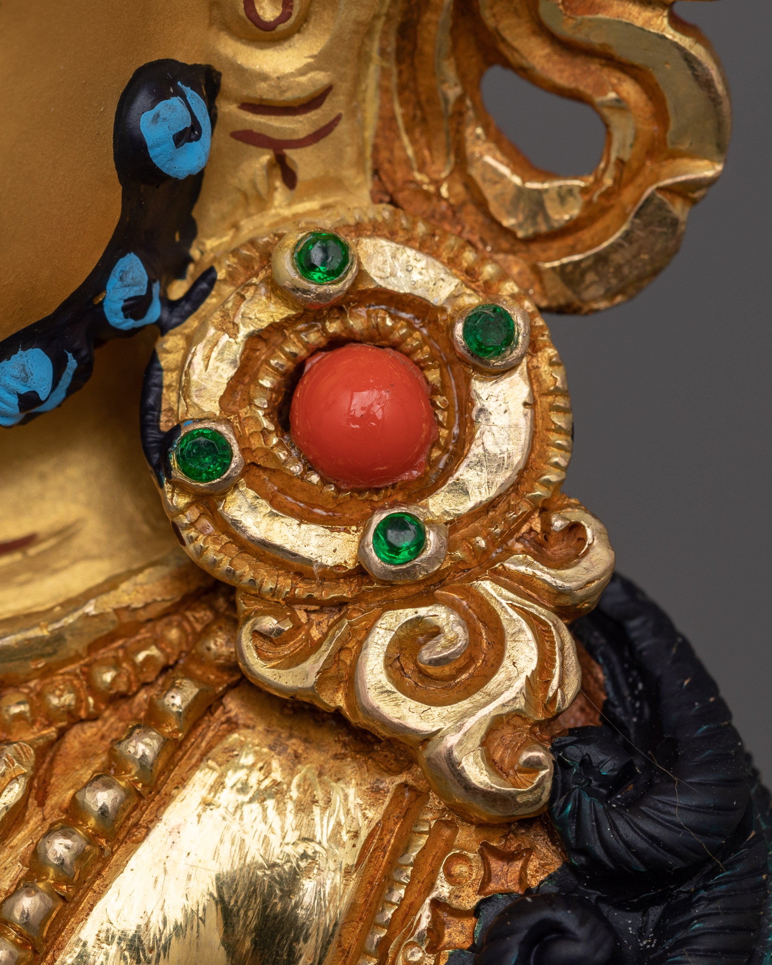 Handmade Figurine of Wealth Deity Dzambhala | Buddha of Prosperity and Abundance