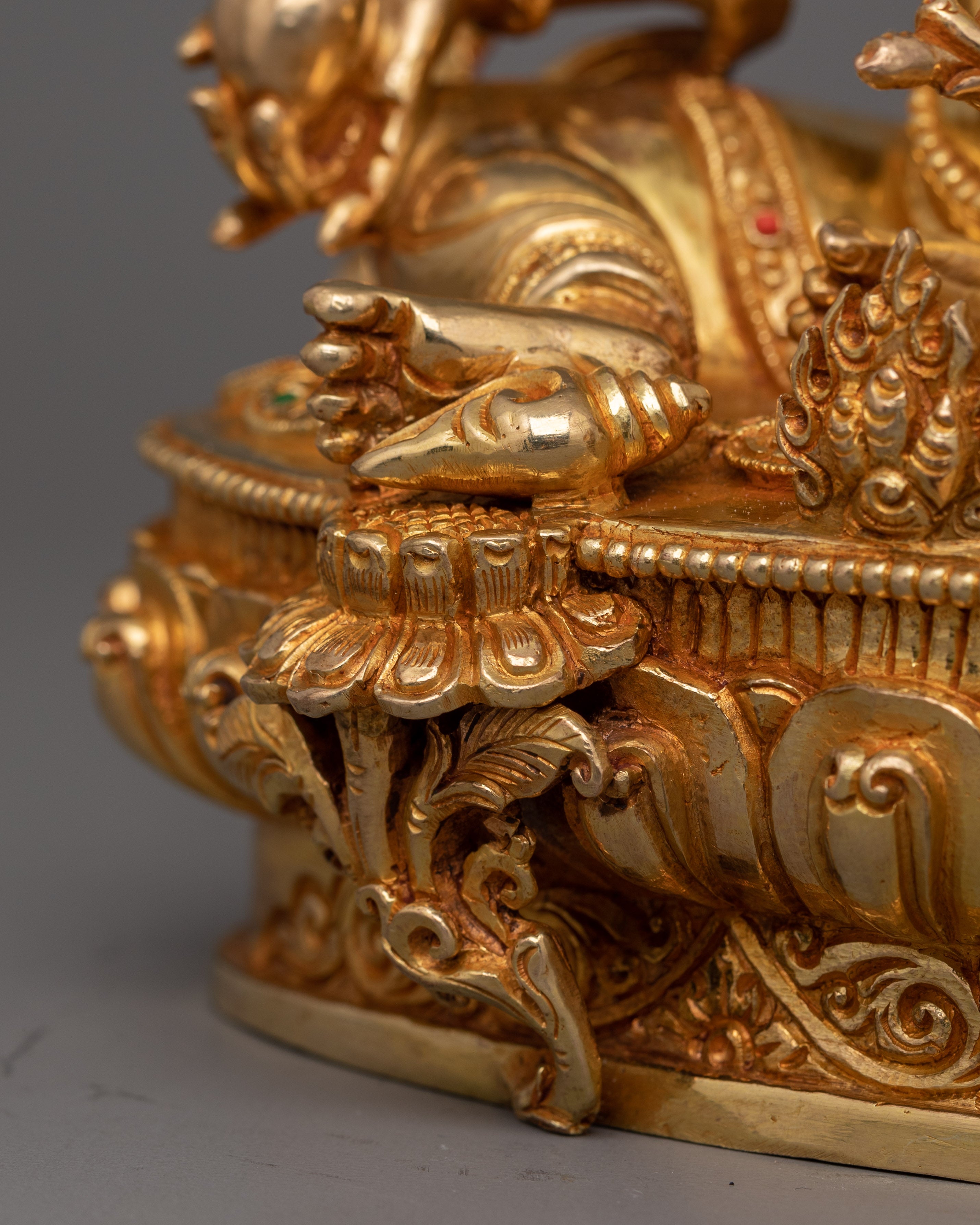 Handmade Figurine of Wealth Deity Dzambhala | Buddha of Prosperity and Abundance