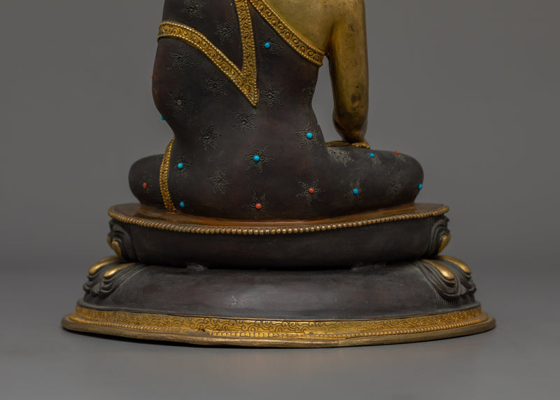 Handcrafted Sculpture of Crown Shakyamuni Buddha | Buddha of Enlightenment