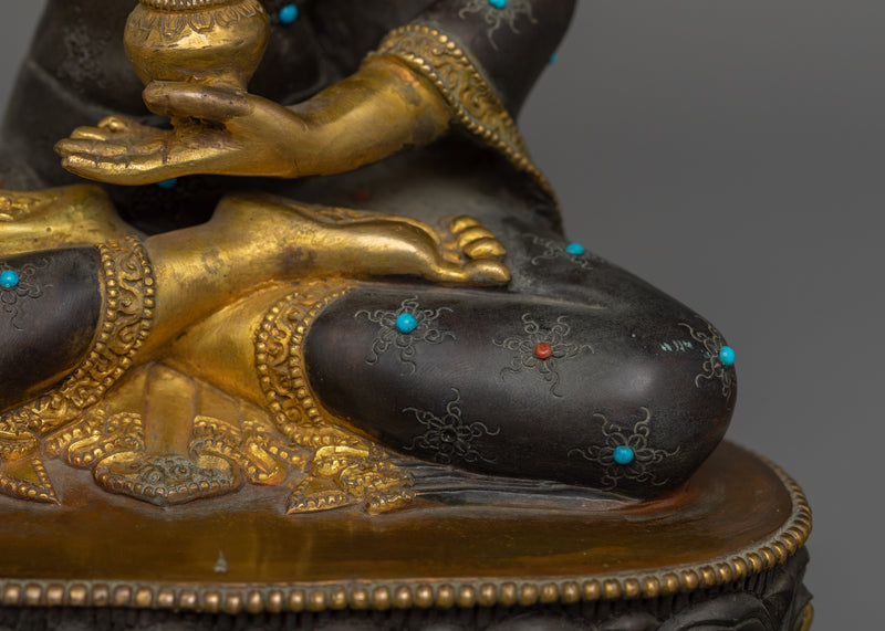 Handcrafted Sculpture of Crown Shakyamuni Buddha | Buddha of Enlightenment