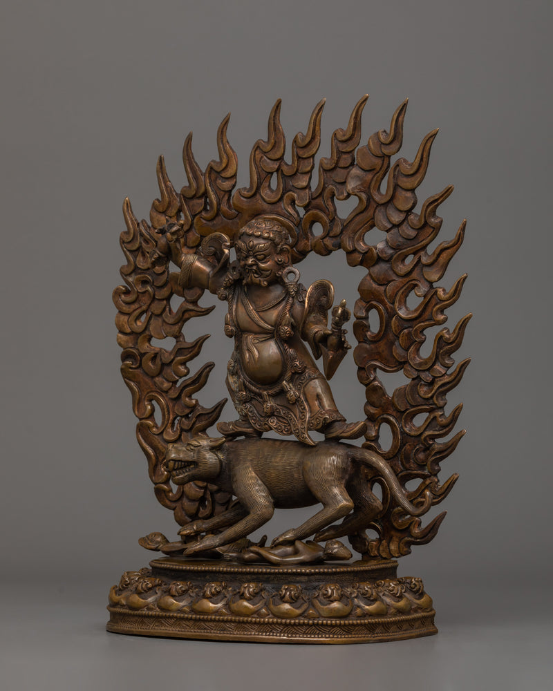 Handmade Statue of Dorje Drollo | Wrathful Buddha of Protection, Spiritual Strength