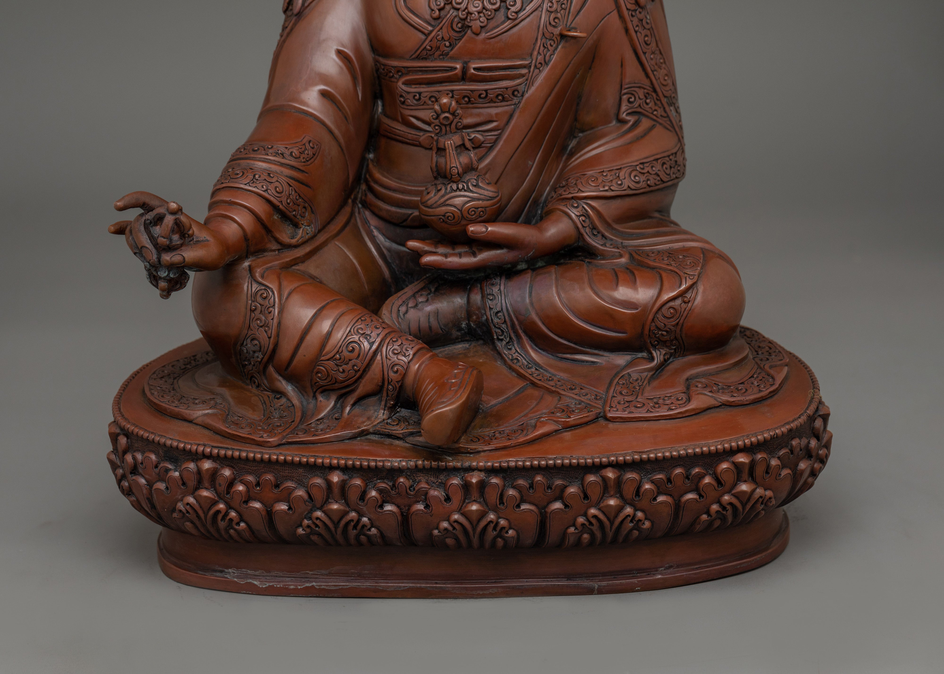 Himalayan Statue of Tantric Master Padmasambhava | The Divine Alchemist of Wisdom