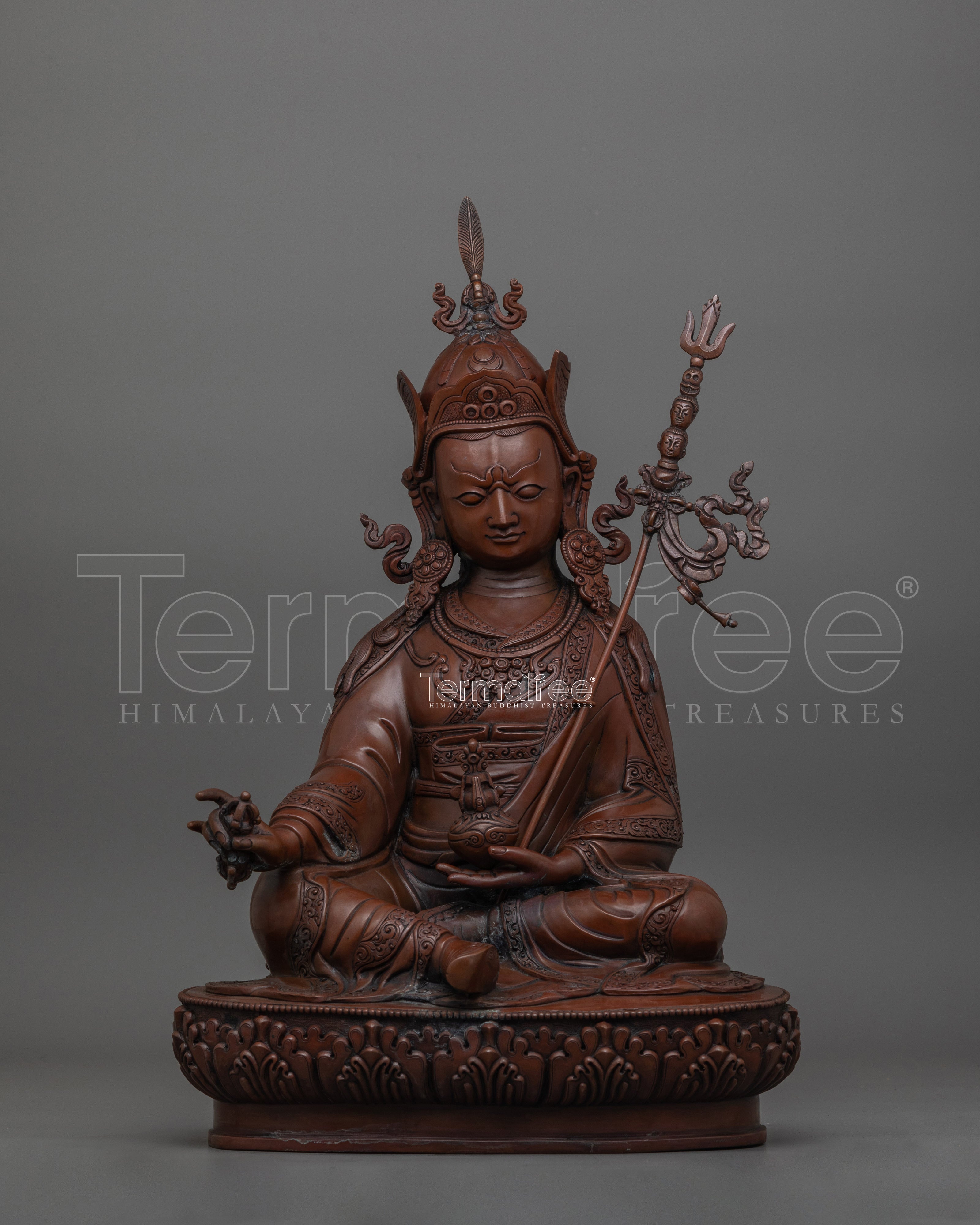 Himalayan Statue of Tantric Master Padmasambhava | The Divine Alchemist of Wisdom