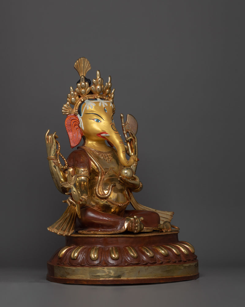 Prosperity and Wisdom Deity Ganesh | 24K Gold Gilded