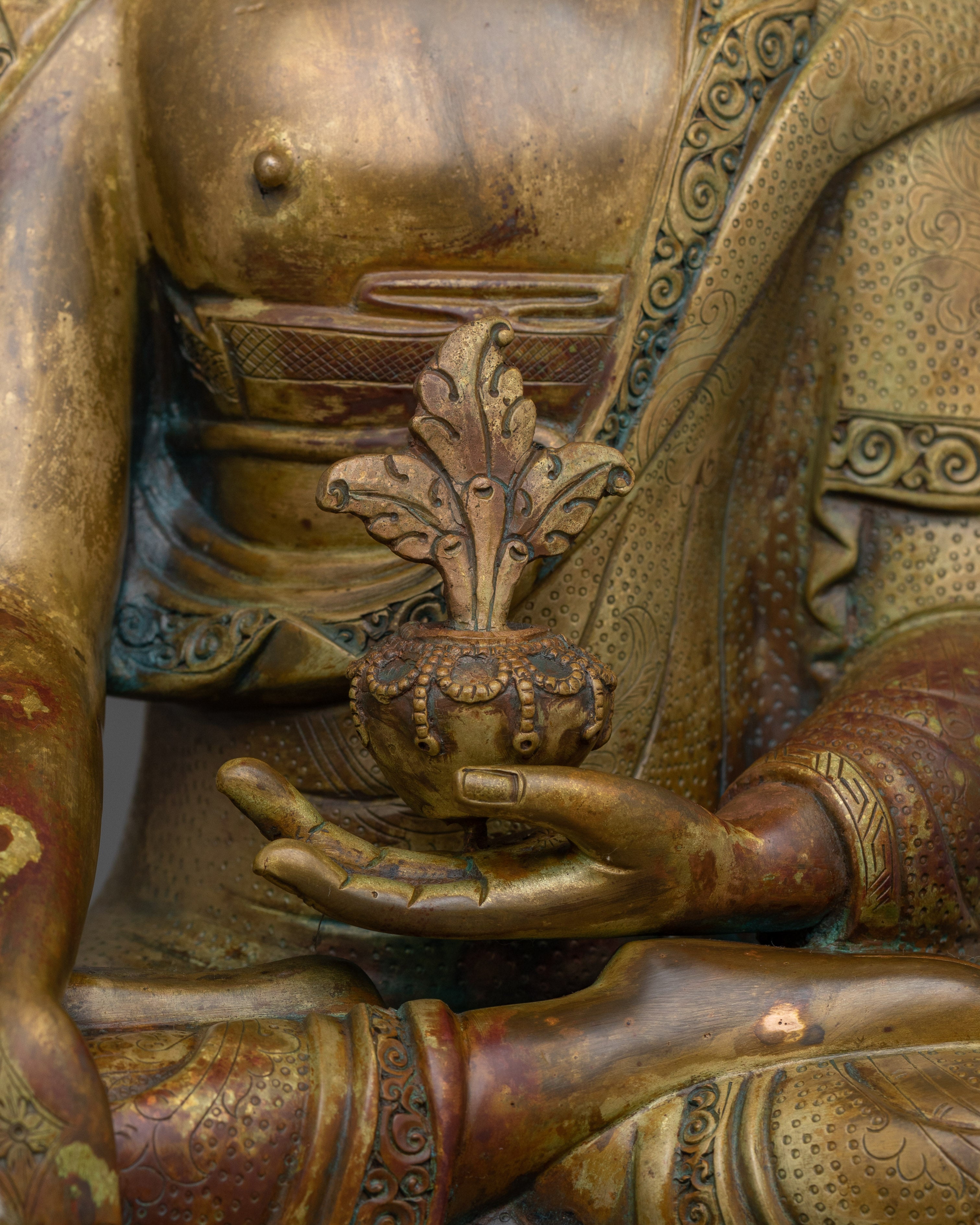 Sacred Buddhist Altar Bhaisajyaguru Healing Buddha | Medicine Buddha Statue