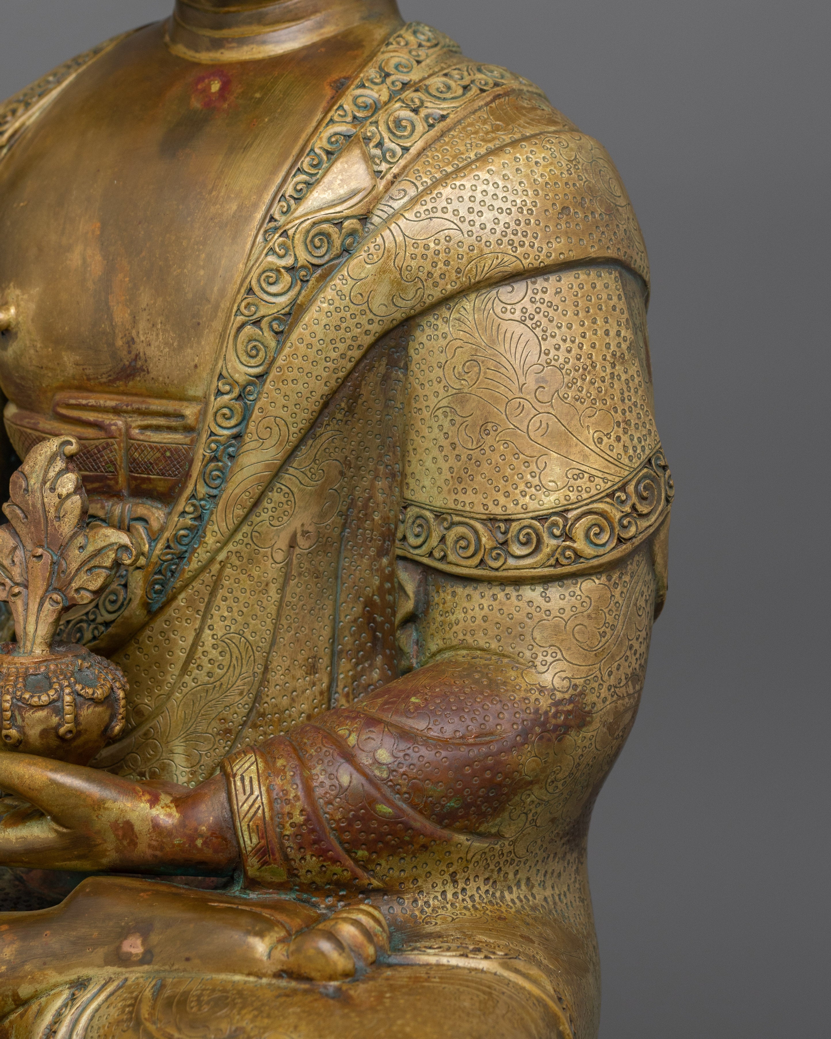 Sacred Buddhist Altar Bhaisajyaguru Healing Buddha | Medicine Buddha Statue