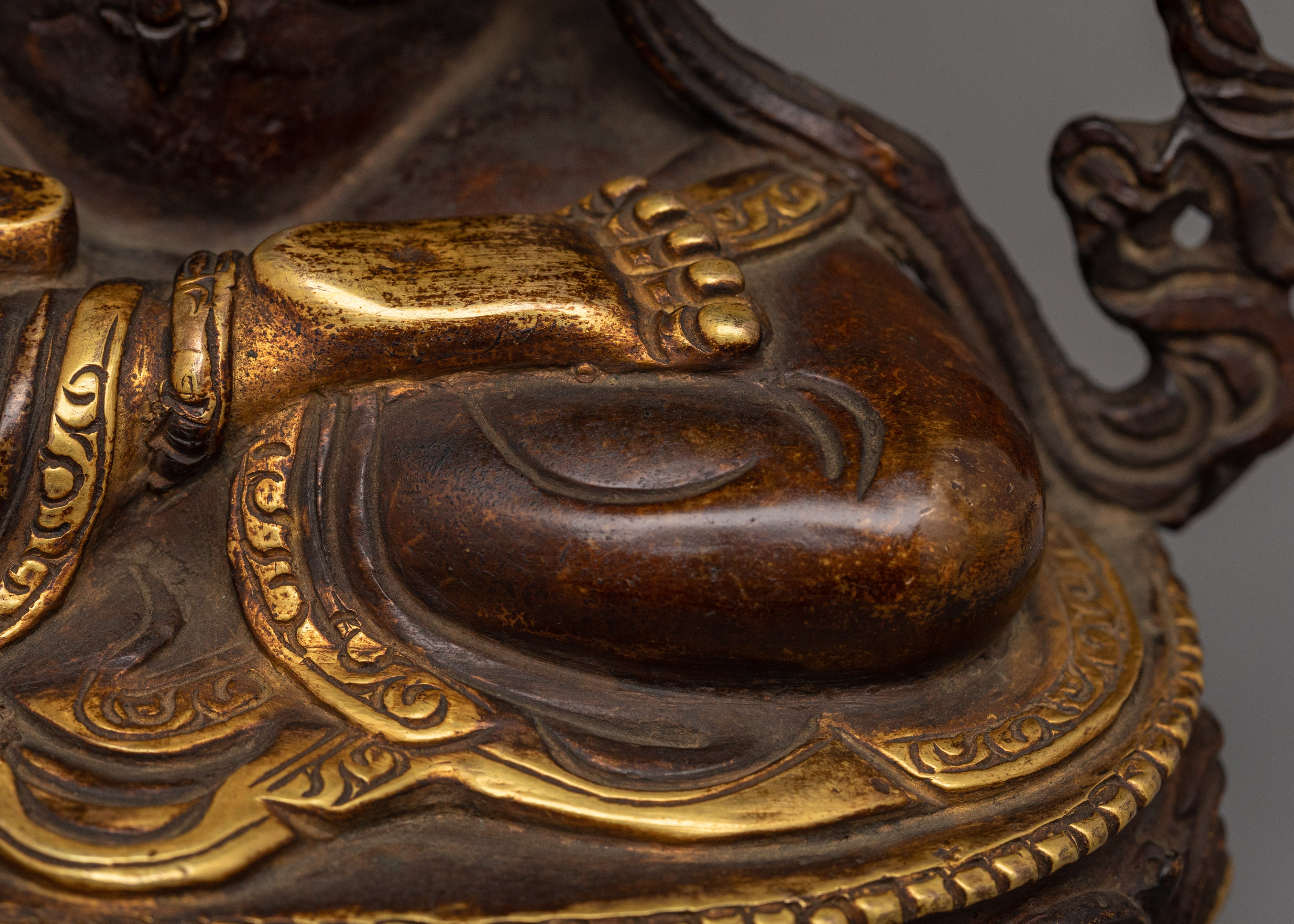 Tibetan Bodhisattva Manjushri Statue | Traditional Artwork