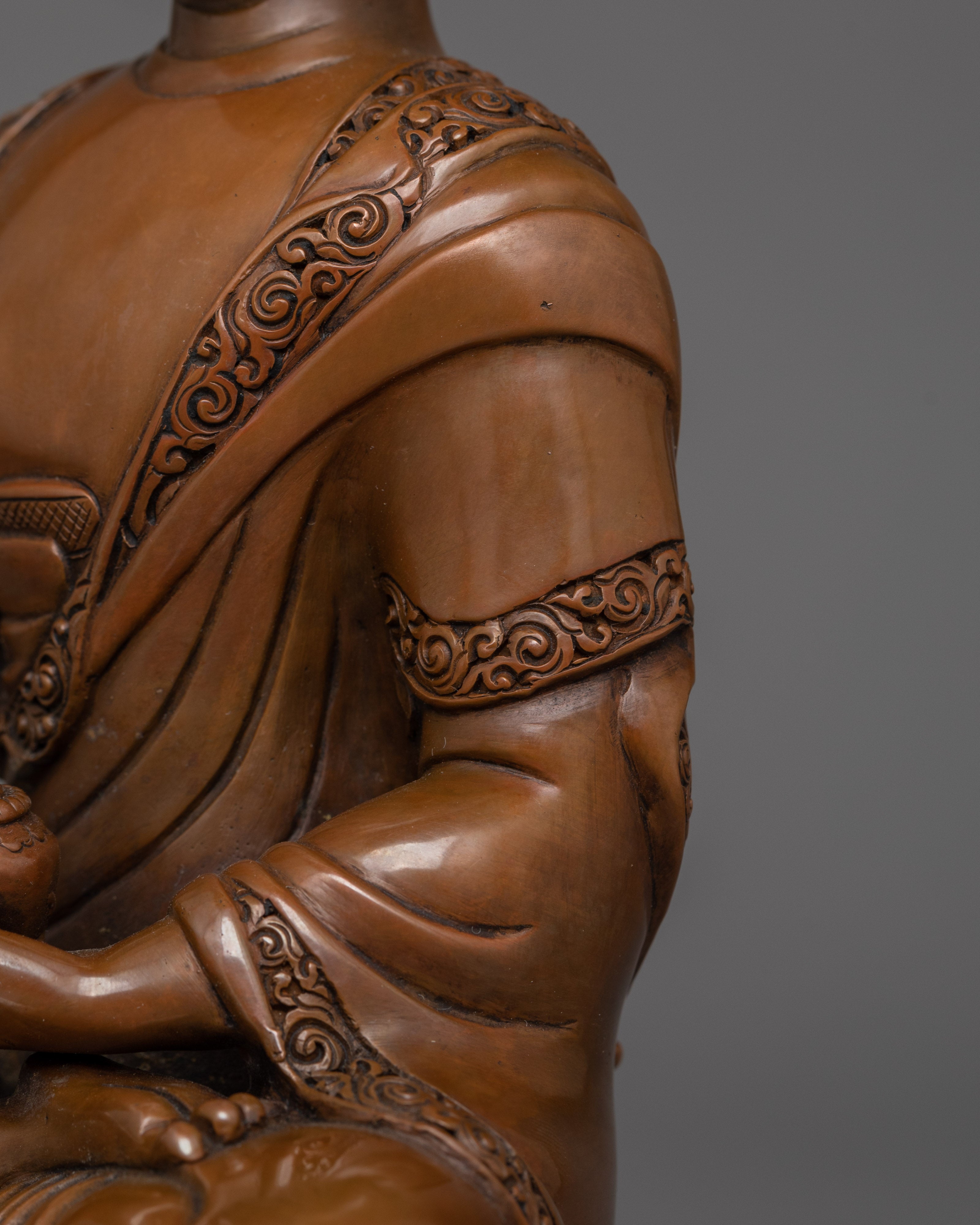 Shakyamuni Buddha with Oxidized Body | Historical First Buddha Sculpture