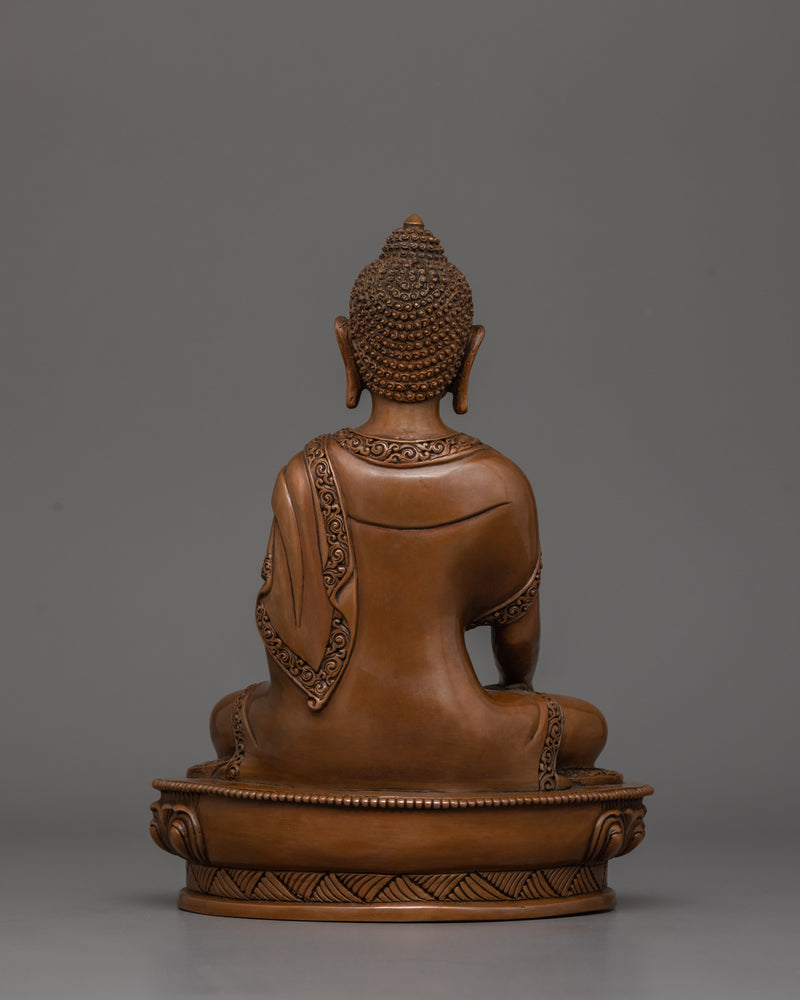 Shakyamuni Buddha with Oxidized Body | Historical First Buddha Sculpture