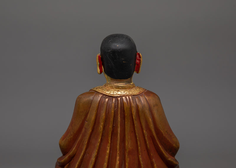 24K Gold Gilded Marpha Statue | Tibetan Wisdom Deity