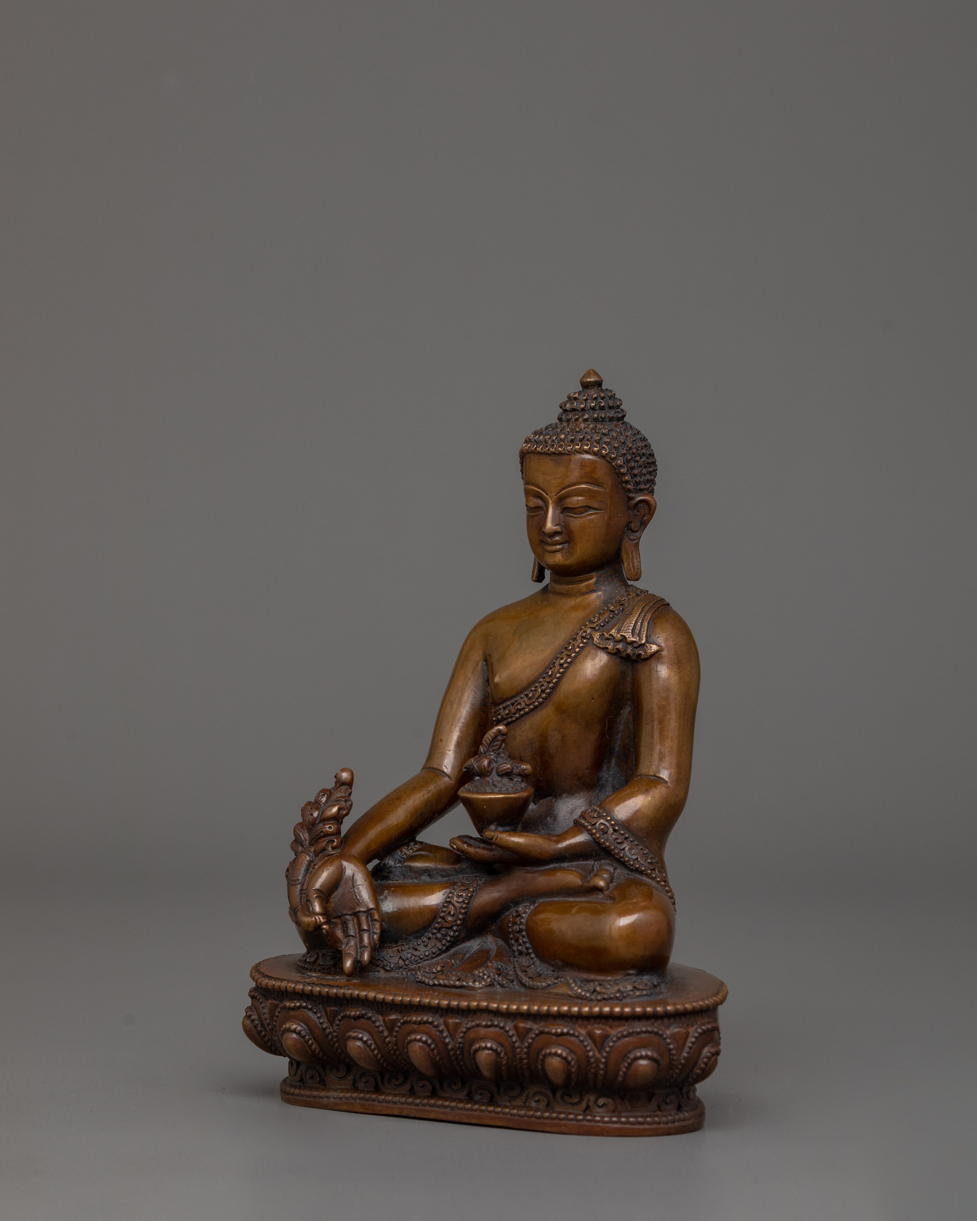 Himalayan Sculpture of Bhaisajyaguru | Buddha of Healing, Medicine and Compassion
