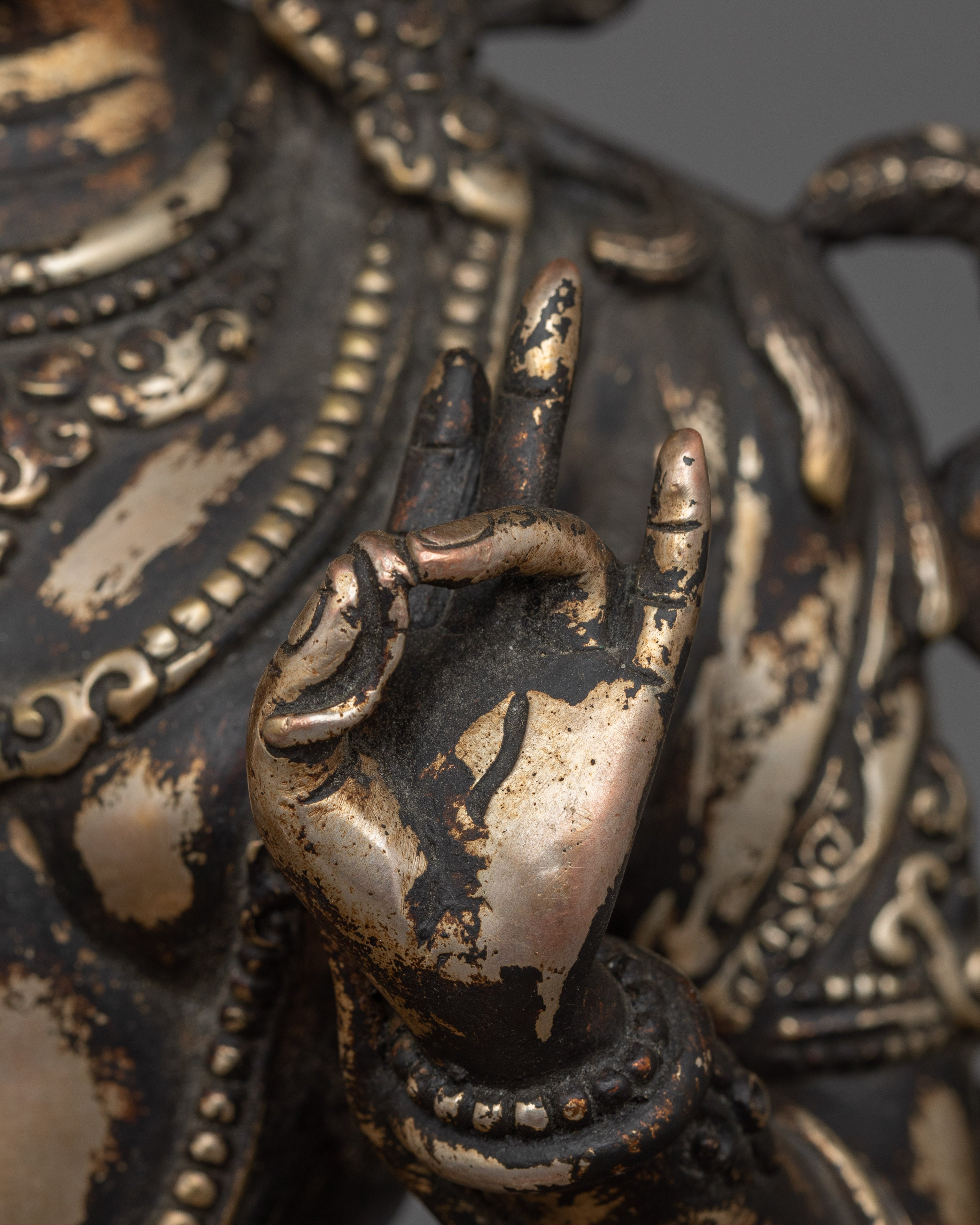 Antique Finish White Tara Statue | Himalayan Treasure