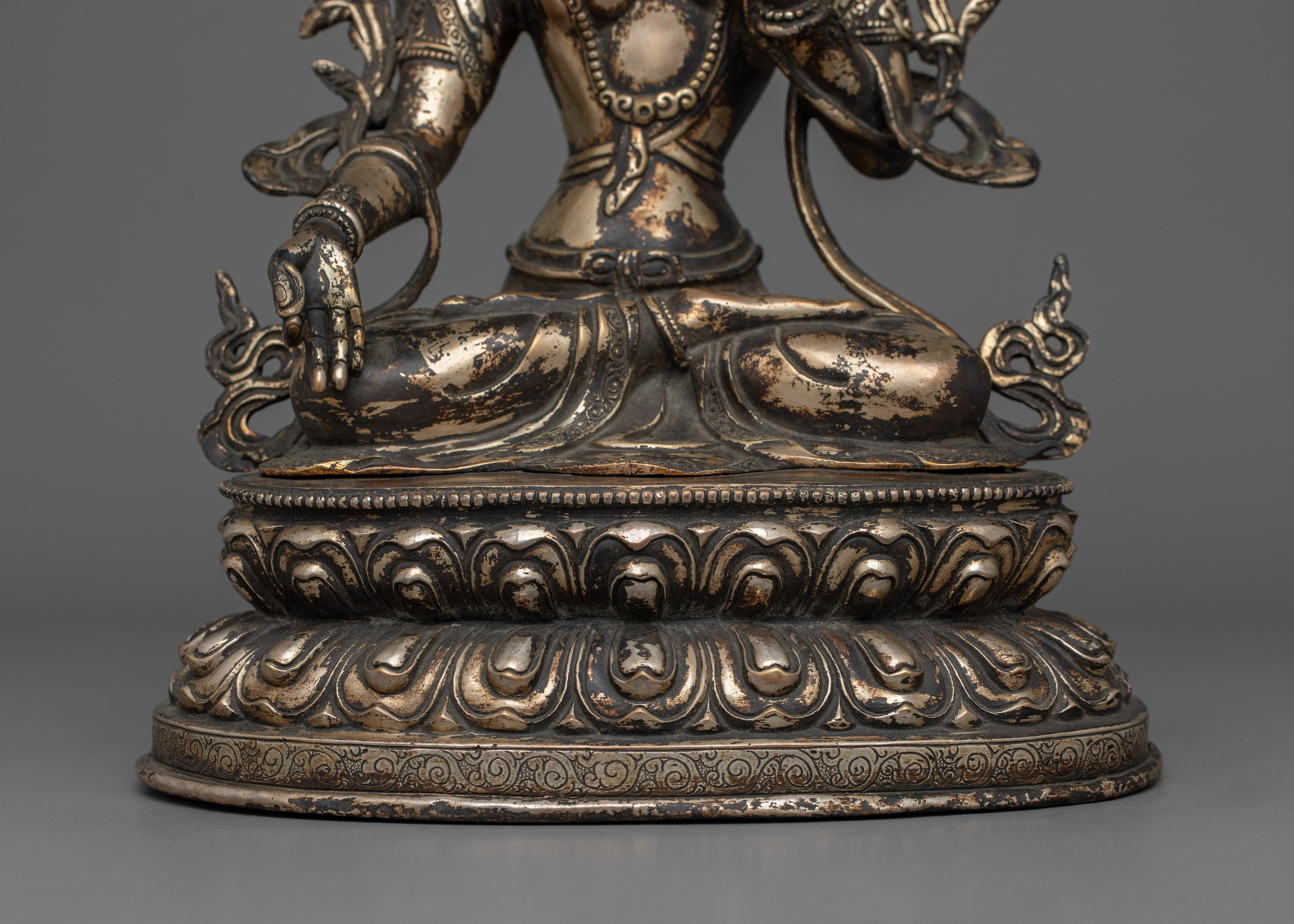 Antique Finish White Tara Statue | Himalayan Treasure