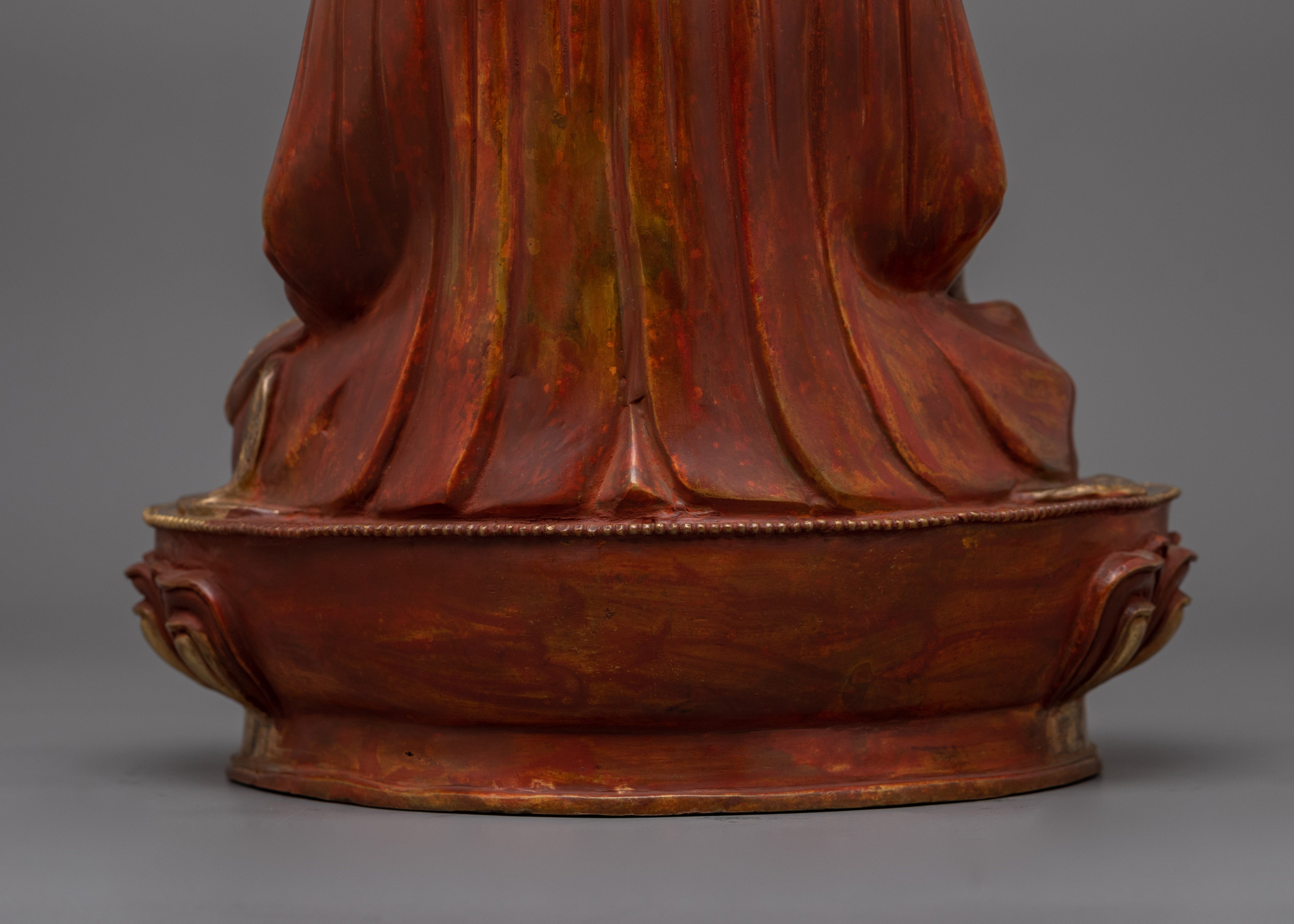 Traditional Master Zabdrung Rinpoche | 24K Gold Gilded Statue