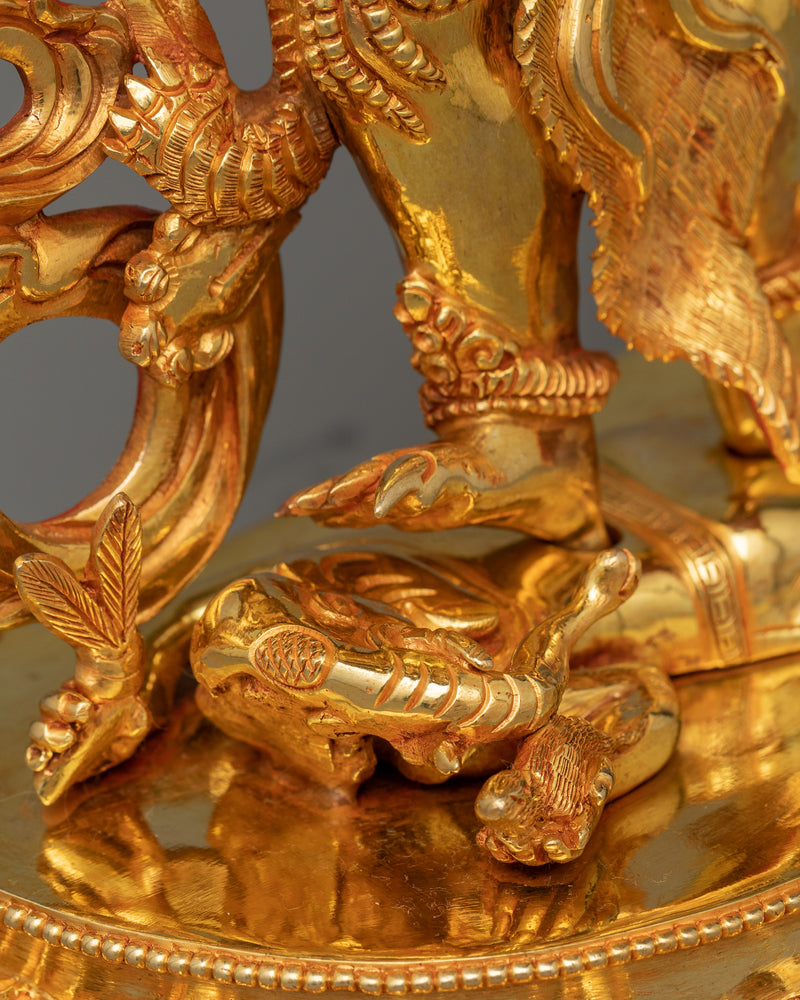 Three Eyes Mahakala Sculpture |  The Supreme Protector of Dharma