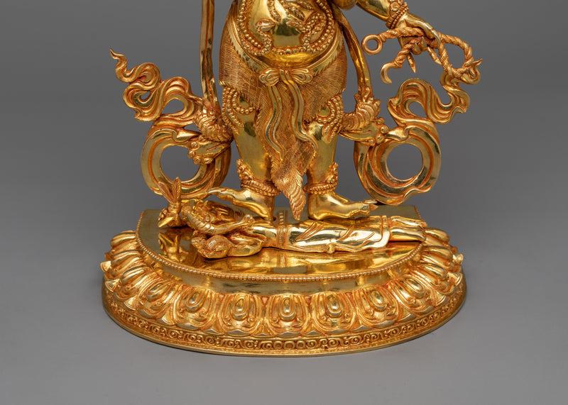 Three Eyes Mahakala Sculpture |  The Supreme Protector of Dharma
