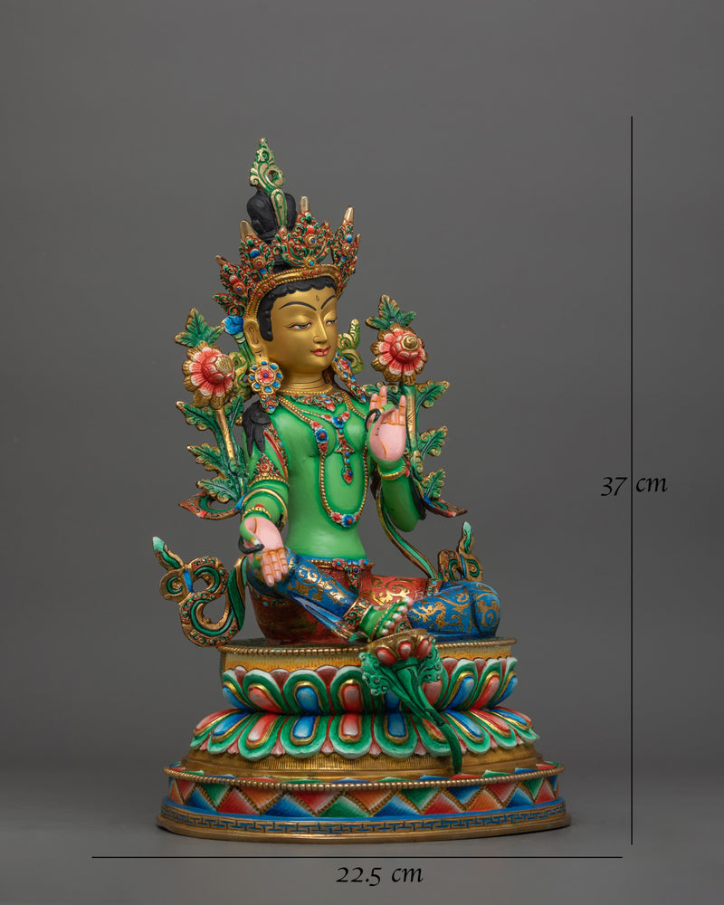 handcrafted-figurine-of-mother-green-tara