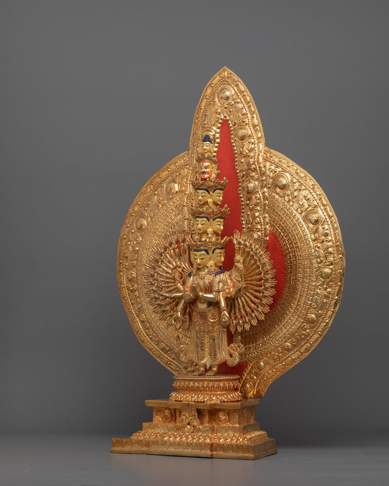 Handmade Figurine of 1000-Armed Chenrezig | The Bodhisattva of Compassion